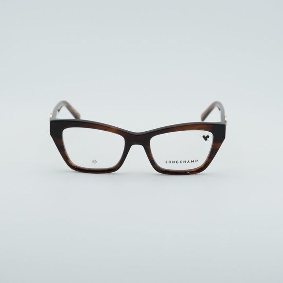 Longchamp Longchamp LO2762 238 Eyeglasses Brown 51mm Cat Eye Frame Size ONE SIZE - 4 Thumbnail