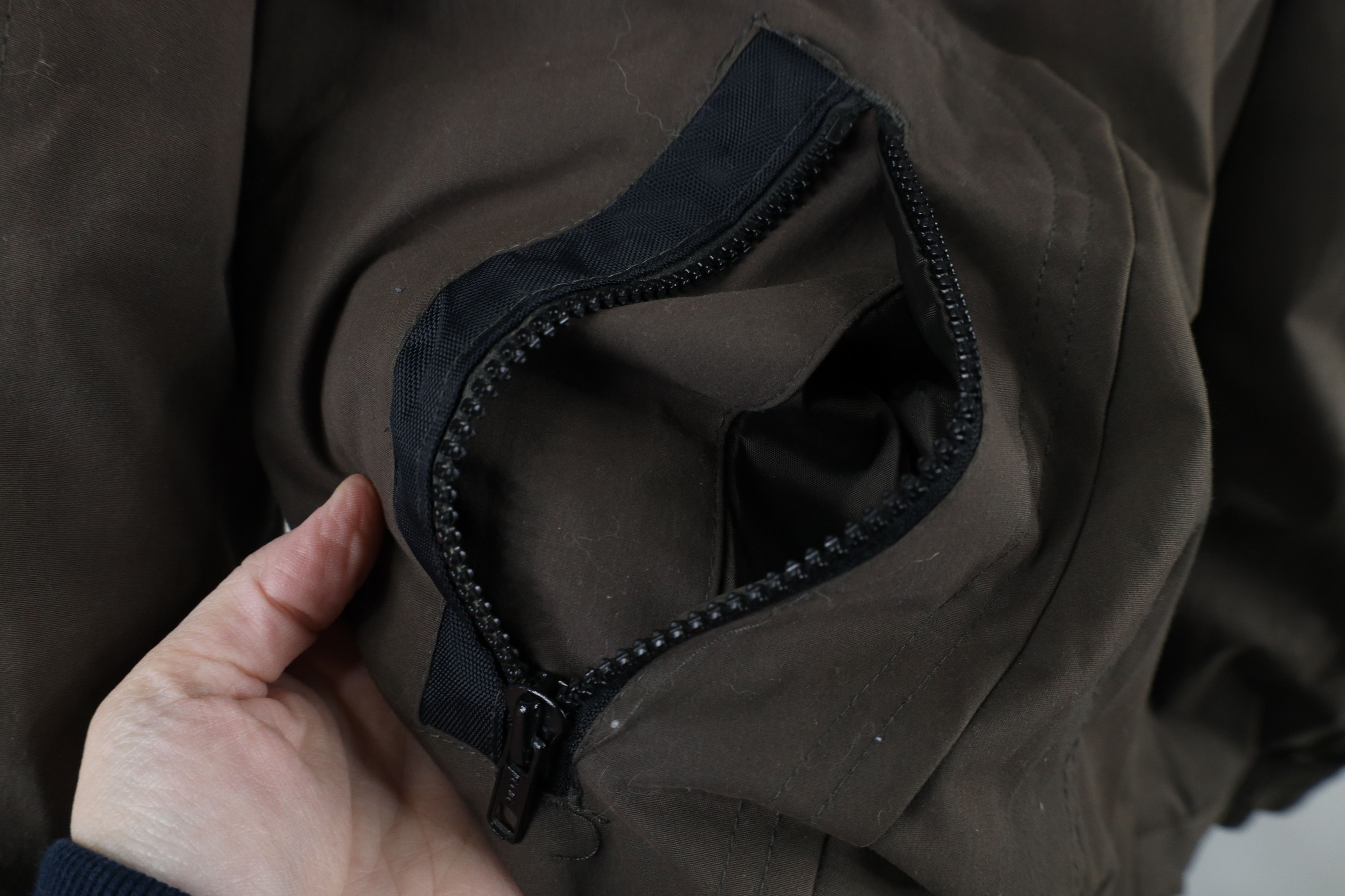 Vintage Vintage 90s Streetwear Quilted Full Zip Bomber Jacket Brown Size US M / EU 48-50 / 2 - 7 Thumbnail