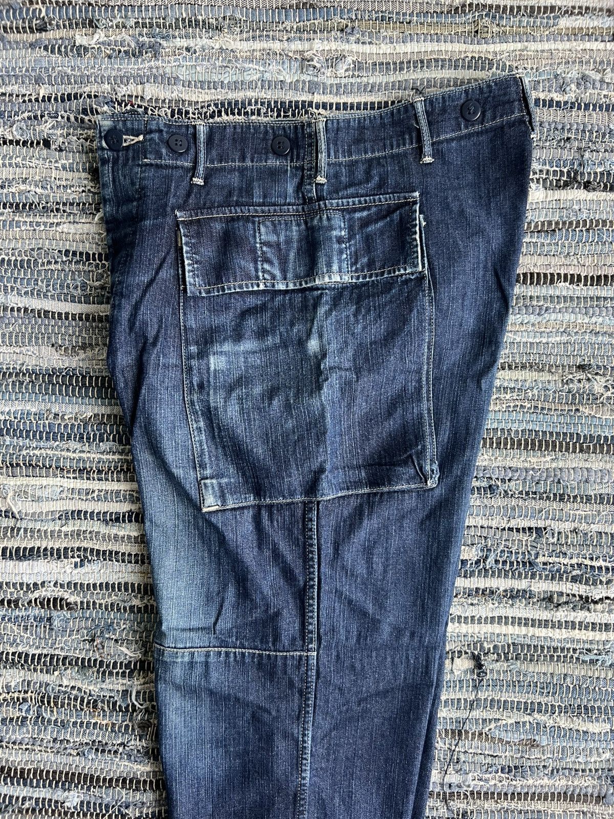 General Research AW10 GR War Field Wear M.C Cargo Mod USN Monkey Pants Denim Size US 31 - 9 Thumbnail