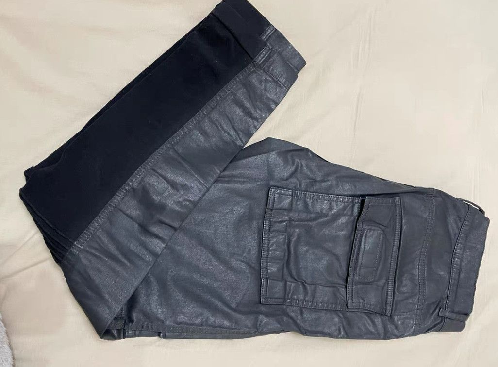 Rick Owens Rick Owens double lined diagonal placket brushed wax pants Size US 31 - 5 Thumbnail