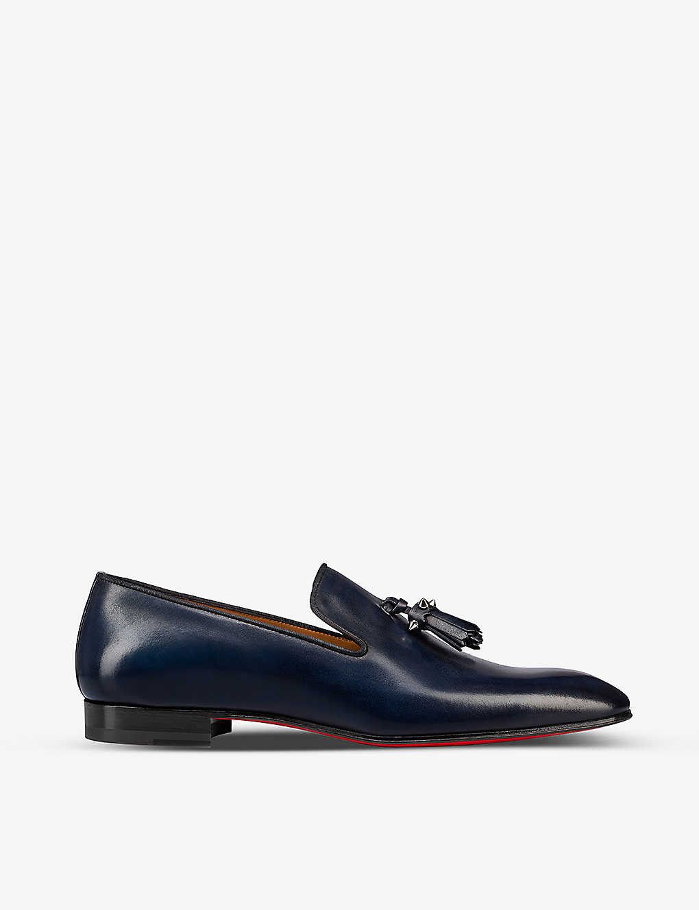 Christian Louboutin o1s1wg110924 Dandelion Tassel Loafer in Blue Size US 9 / EU 42 - 4 Thumbnail