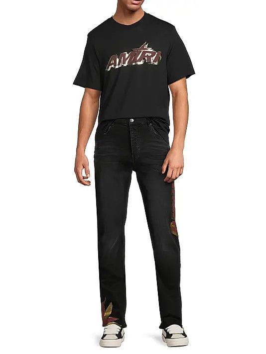 Amiri o1s1wg110326 Shadow Slim Jeans in Black Size US 34 / EU 50 - 2 Thumbnail
