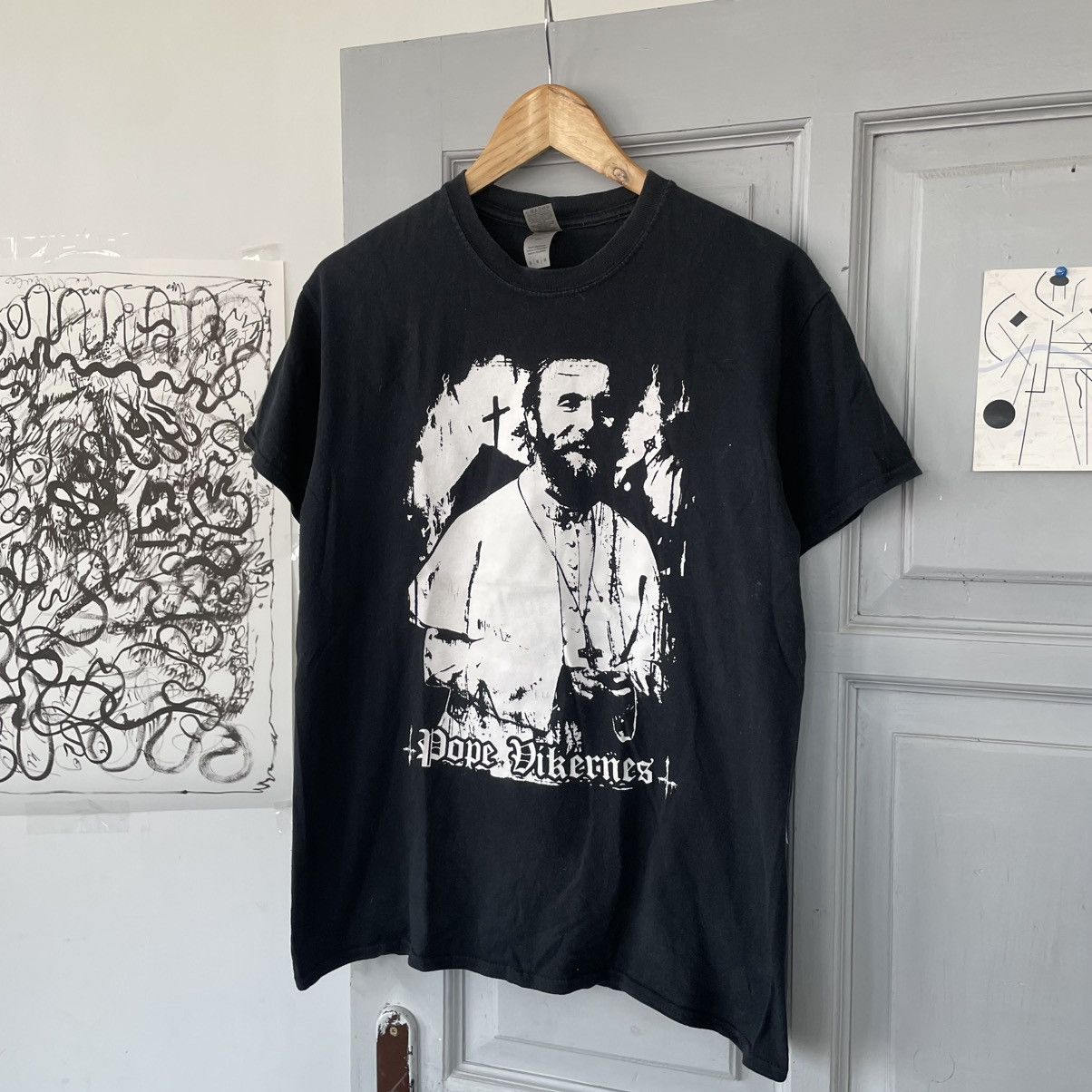 Band Tees Vintage Burzum Pope Vikernes Black Metal T-shirt Size US M / EU 48-50 / 2 - 3 Thumbnail