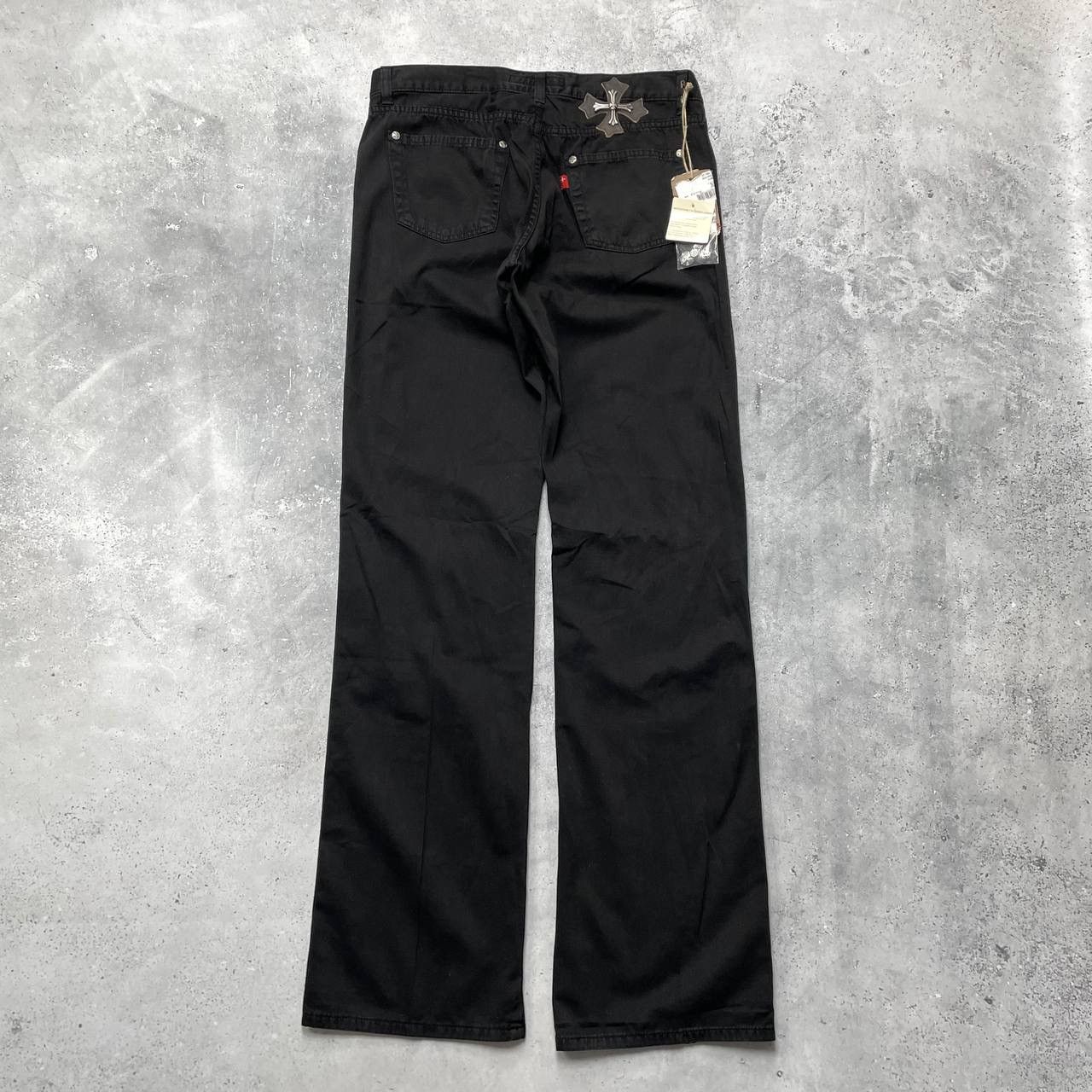 Vintage Vintage 2000s Olis Plus Chrome Cross Style Straight Pants Size US 34 / EU 50 - 1 Thumbnail