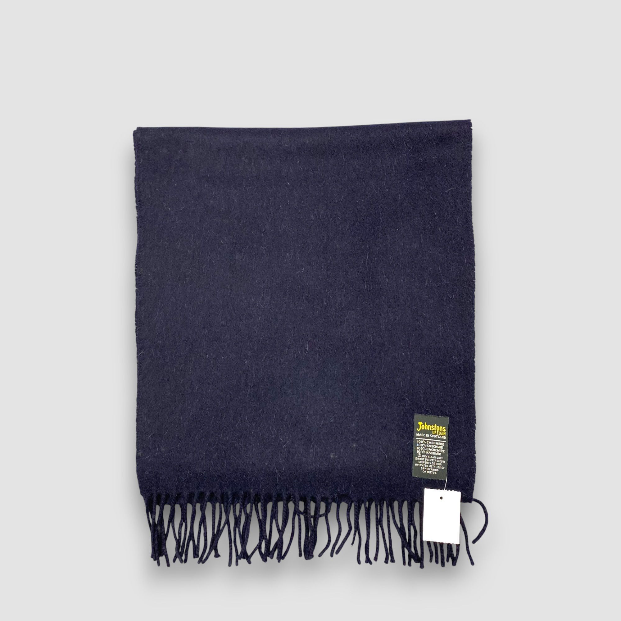 Johnstons Of Elgin Vintage Johnstons Scarf Muffler Wool Cashmere Fringe Scarves Size ONE SIZE - 2 Thumbnail