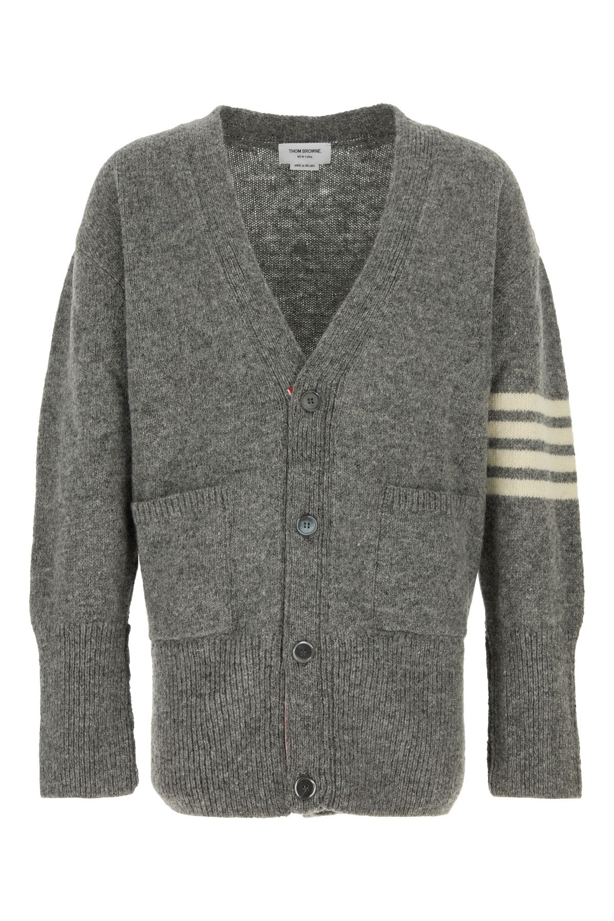 Thom Browne Jersey Stitchexaggerated Fitv Neck Car Size US L / EU 52-54 / 3 - 1 Thumbnail