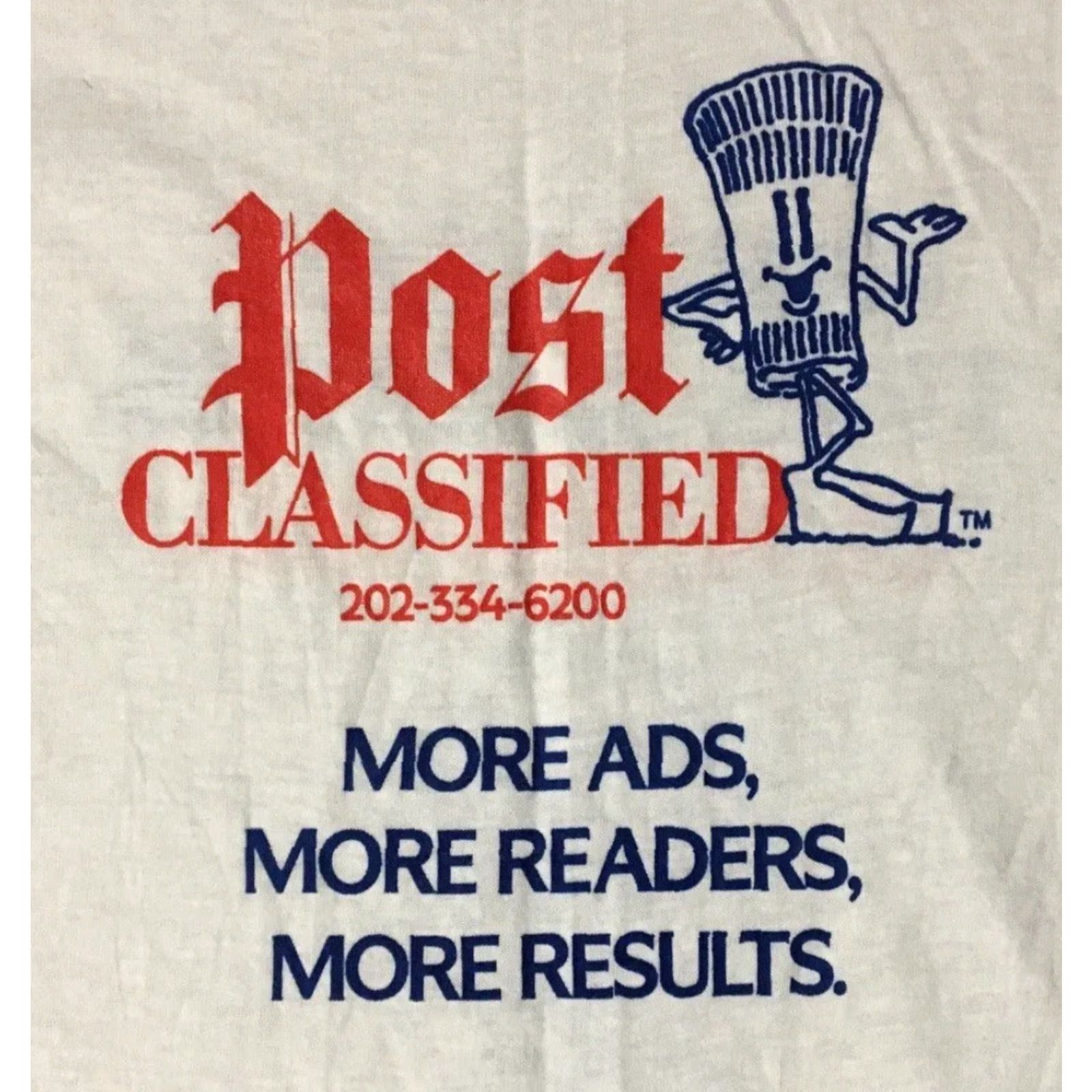 Vintage VINTAGE How I Got This Shirt Is Classified Faded Shirt M Funny Saying Grunge 80s 90s T-Shirt White Mens Short Sleeve Single Stitch USA Graphic Tee Size US M / EU 48-50 / 2 - 4 Thumbnail