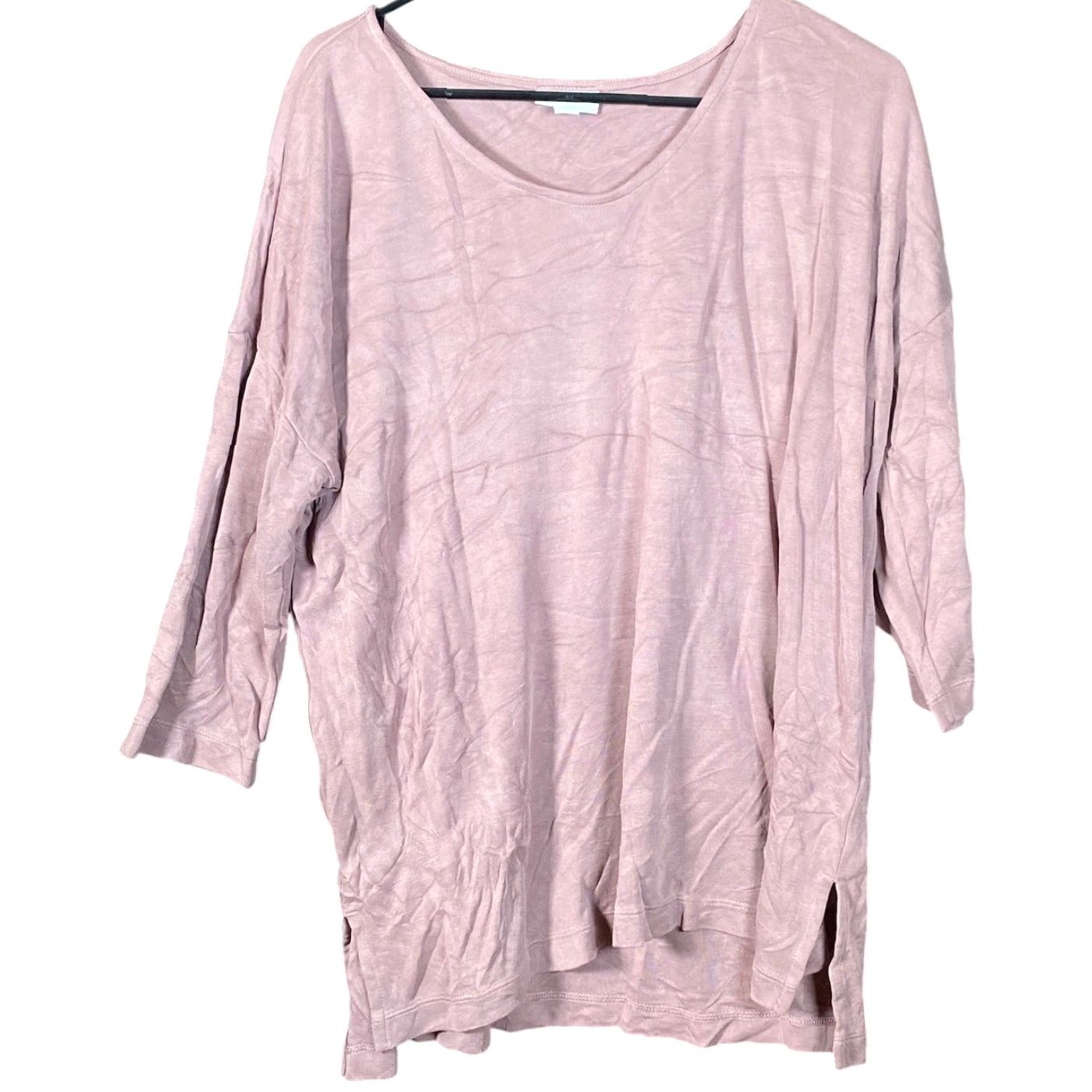 Vintage Pure Jill Shirt Purple Long Sleeve V-Neck Tunic Modal Blend Large Womens Size L / US 10 / IT 46 - 2 Thumbnail