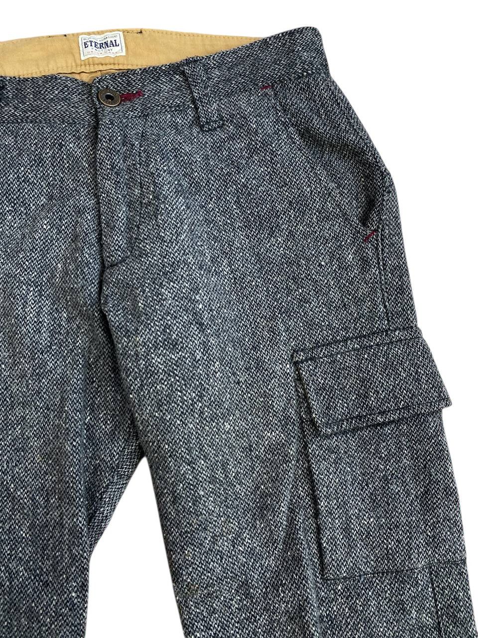 Eternal 2000’s Eternal Wool Salt and Peeper Cargo Pants Size US 28 / EU 44 - 5 Thumbnail