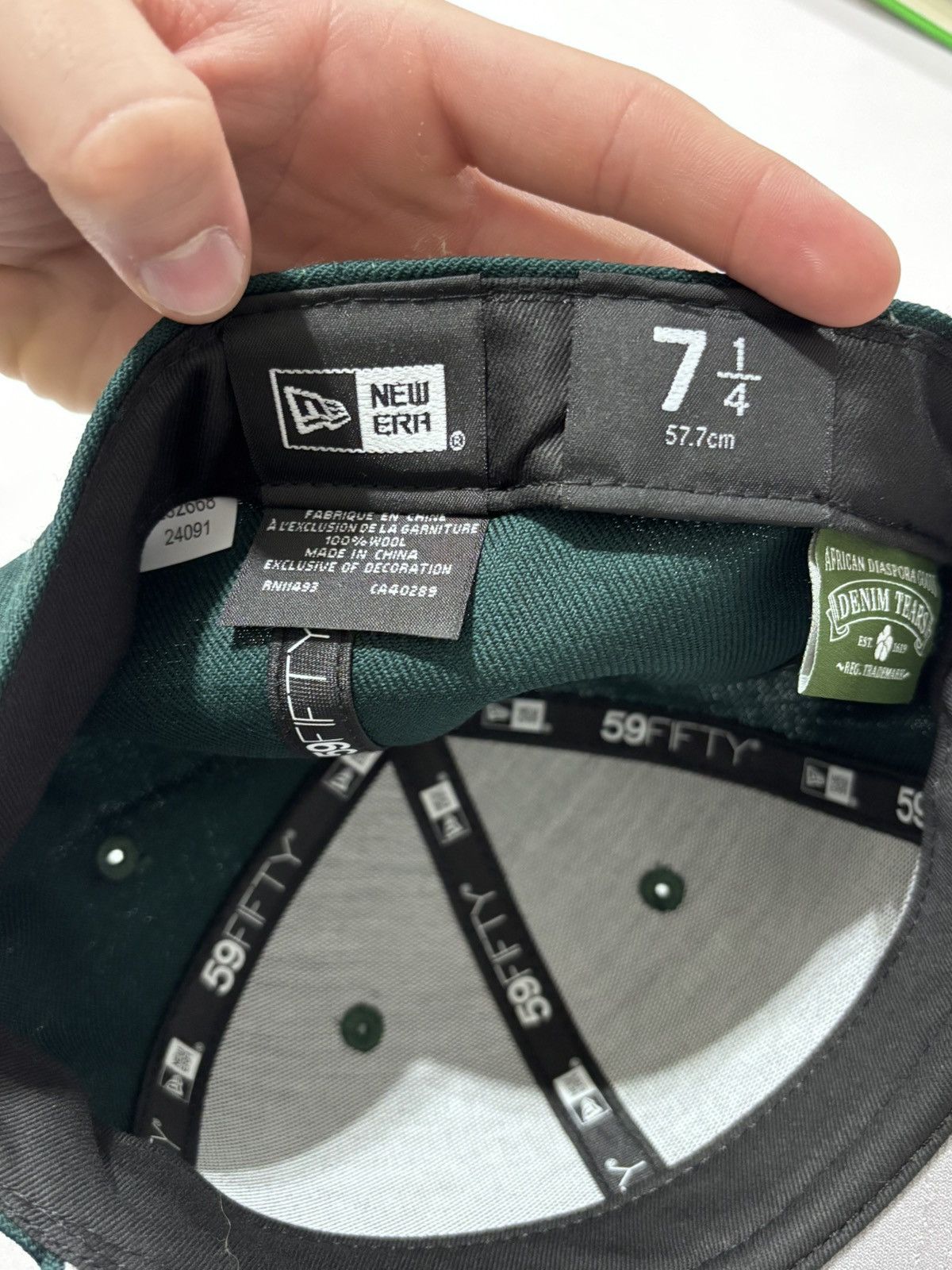 DENIM TEARS ADG New Era Hat Green Size ONE SIZE - 6 Thumbnail