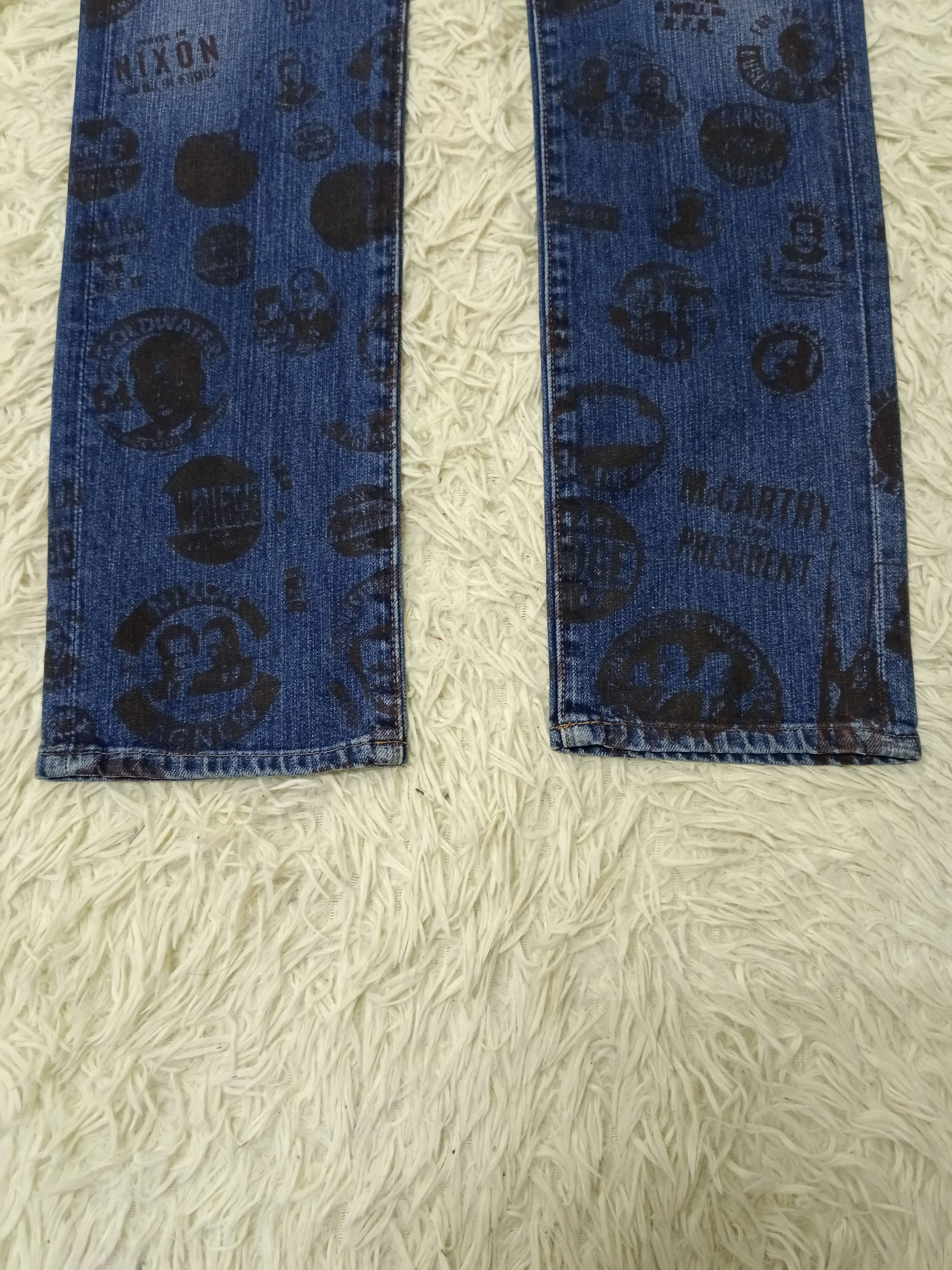 Johnbull VINTAGE 90s OVER PRINT JOHNBULL DENIM PANTS Size US 28 / EU 44 - 5 Thumbnail