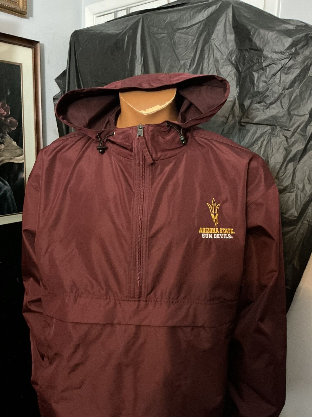 Champion Champion Arizona State Sun Devils Windbreaker 1/4 Zip Jacket Size US L / EU 52-54 / 3 - 8 Thumbnail