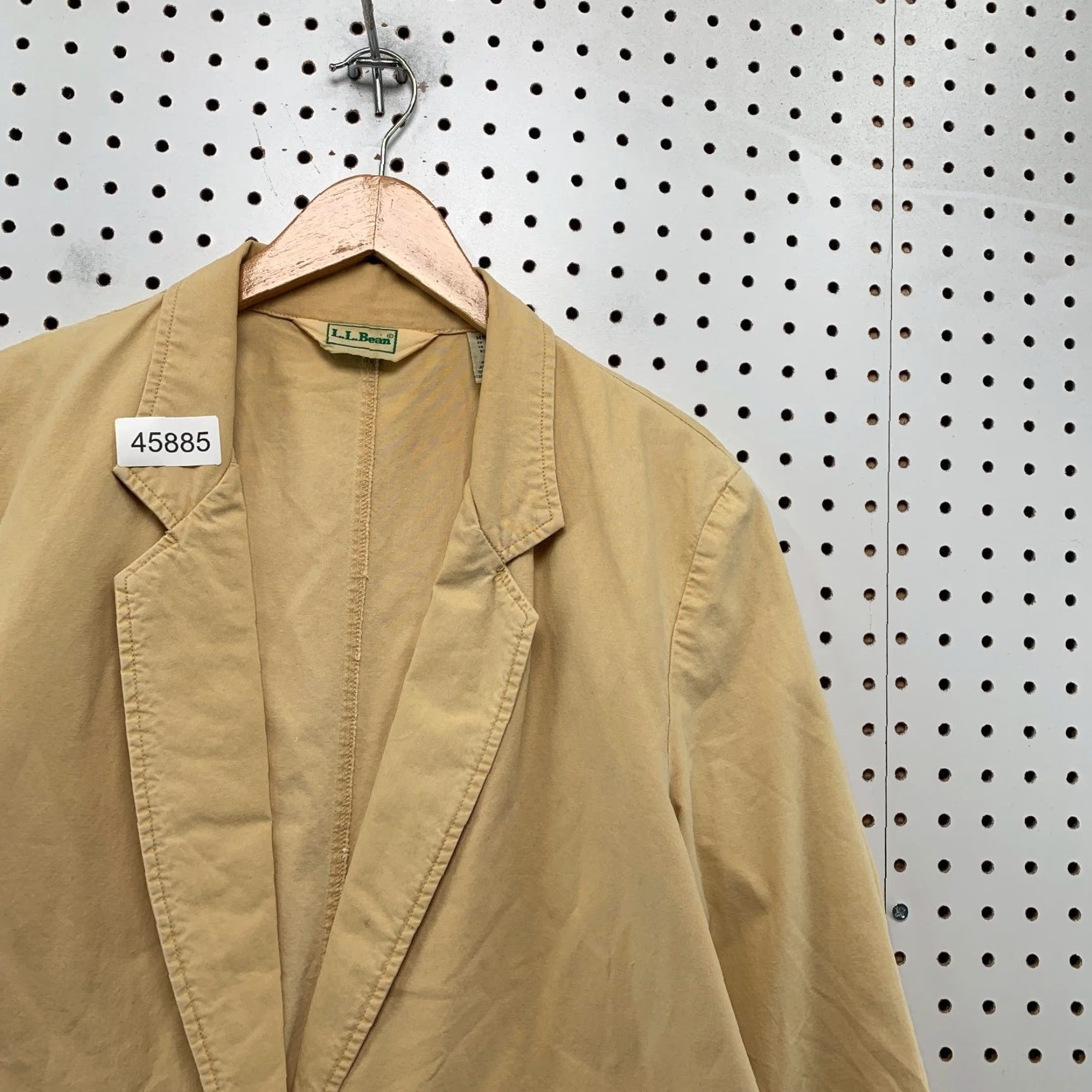 Vintage VINTAGE L.L. Bean Field Jacket Womens 12 Beige Canvas Lightweight Chore Coat 80s Casual 90s? Size XL / US 12-14 / IT 48-50 - 5 Thumbnail