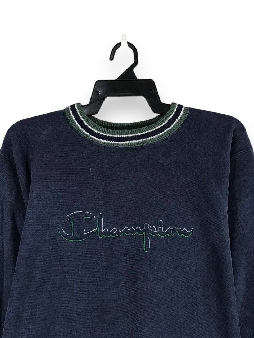 Champion Vintage 90s champion big logo embroidered ringer Size US XL / EU 56 / 4 - 2 Thumbnail
