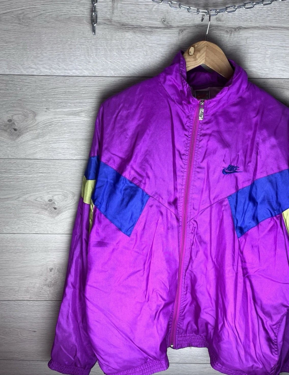 Nike VINTAGE DENIM JACKET NIKE 1990s MENS SIZE L CASUAL Size US L / EU 52-54 / 3 - 3 Thumbnail
