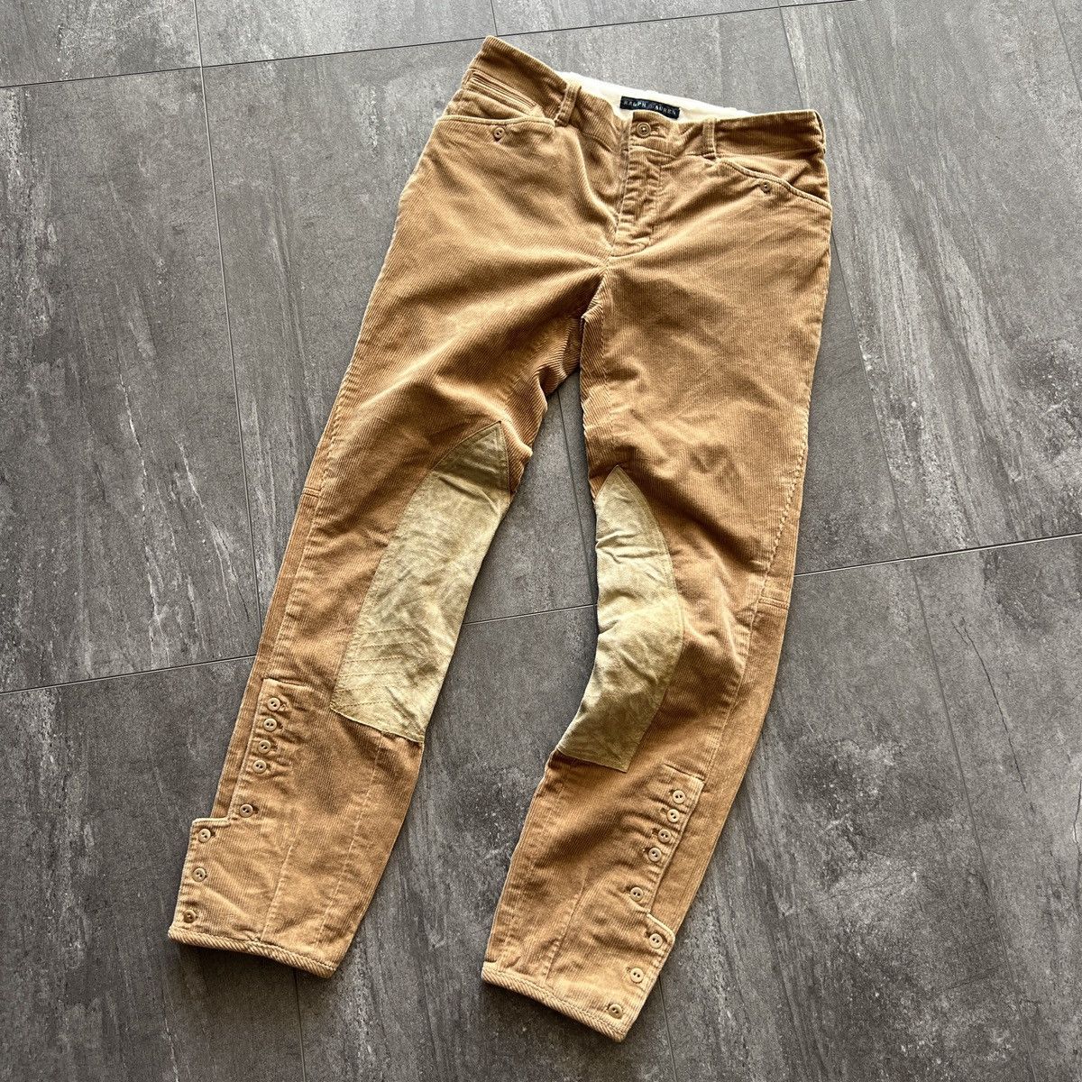 Ralph Lauren RALPH LAUREN Horse Riding Velvet Leather Pants Grailed