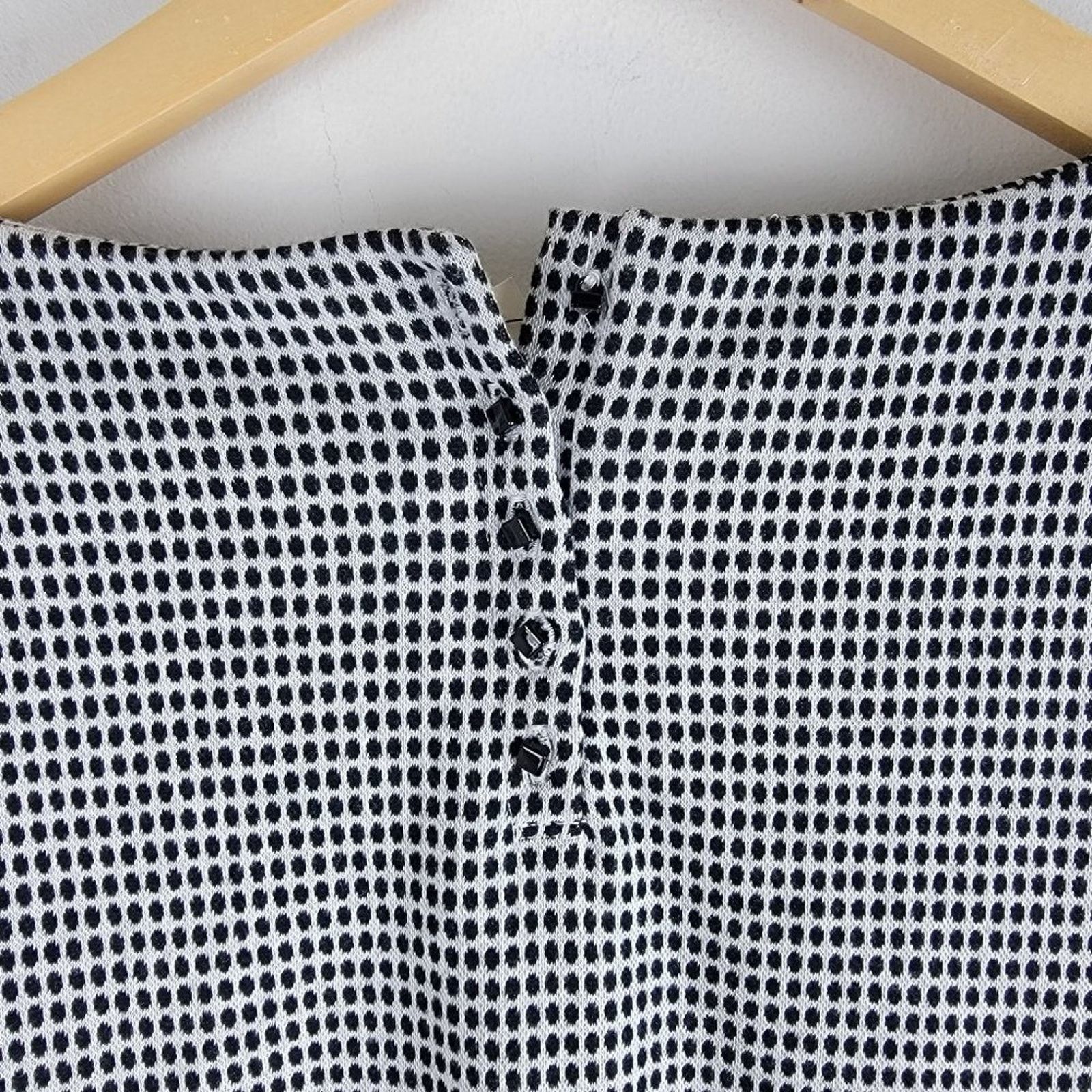 Talbots NEW Talbots Polka Dot 3/4 Sleeve Blouse Buttons Stretch Size S / US 4 / IT 40 - 7 Thumbnail
