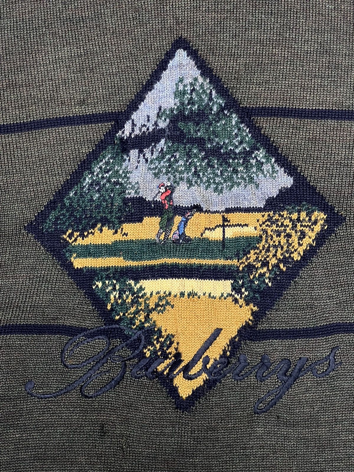 Burberry Vintage Embroidery Sweater Size US L / EU 52-54 / 3 - 8 Thumbnail