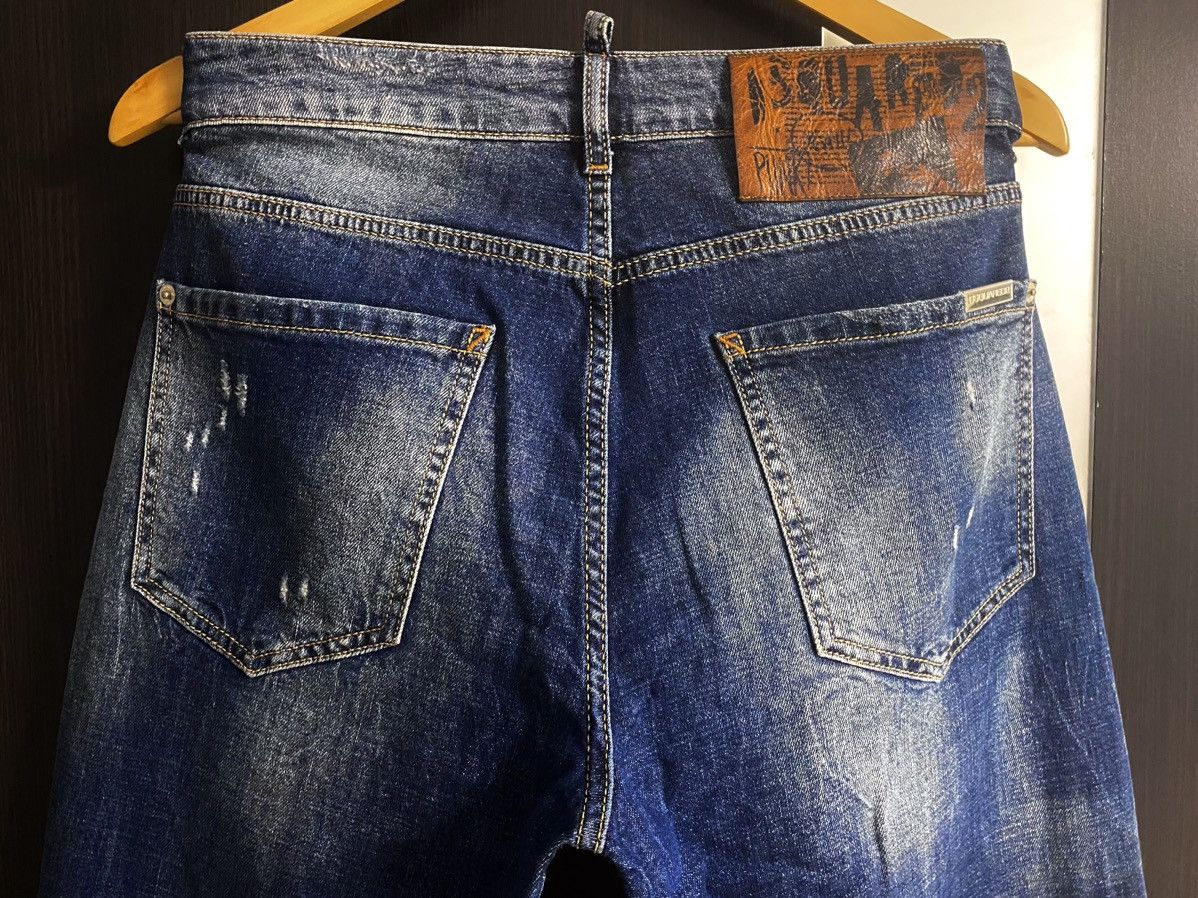 Dsquared2 Dsquared2 Distressed Washed Torn Denim Jeans Big Leather Tag Size US 38 / EU 54 - 23 Thumbnail