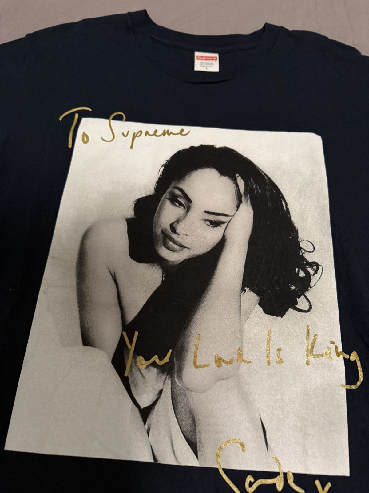 Supreme Supreme sade tee T-shirt navy large Size US L / EU 52-54 / 3 - 2 Thumbnail
