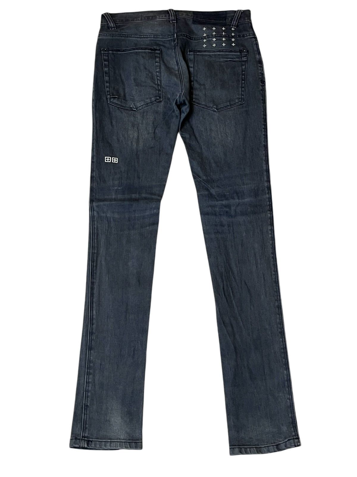 Ksubi FADED🔥KSUBI/TSUBI BLACK STRETCH COTTON SKINNY JEANS Size US 29 - 3 Thumbnail