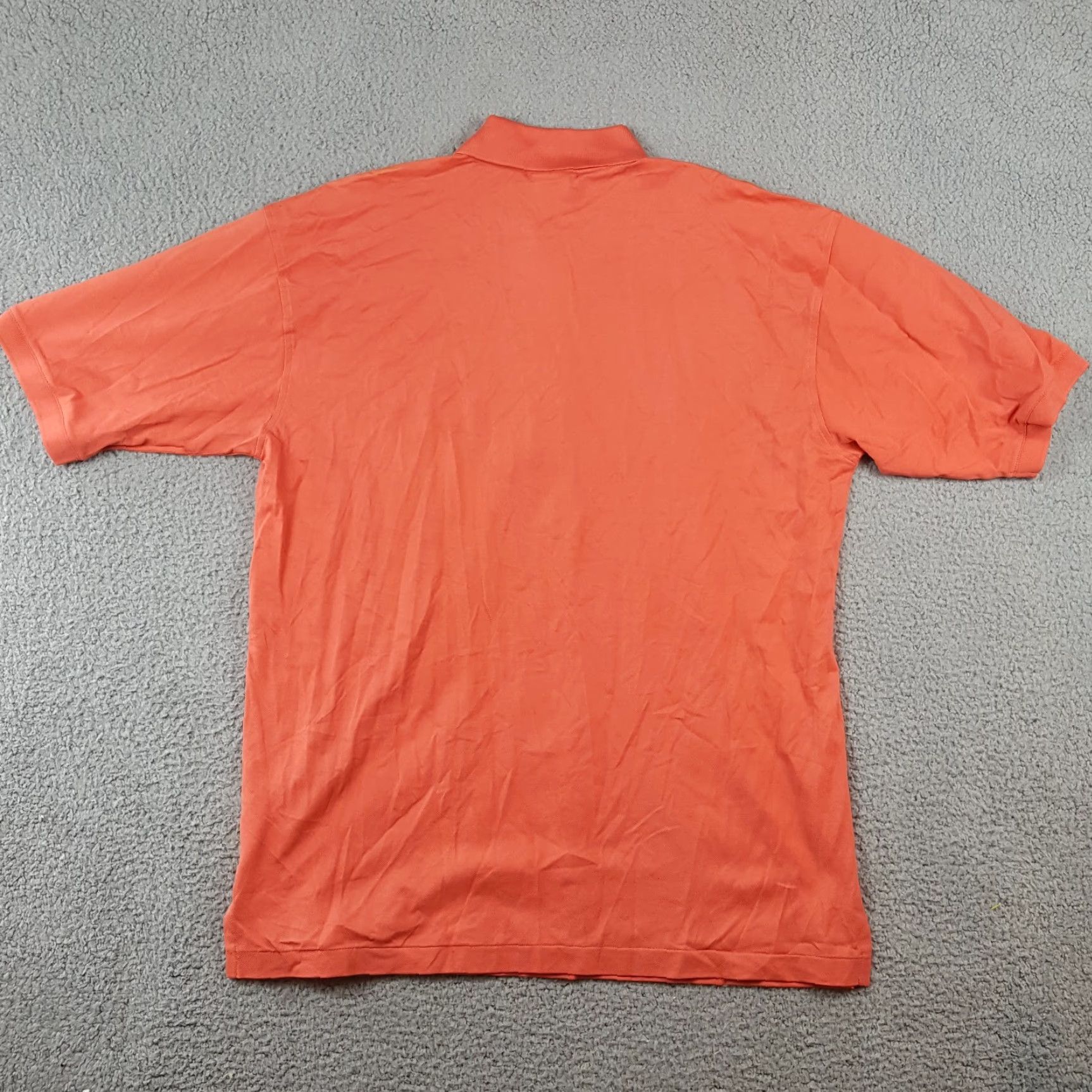 Pinko Vintage Outer Banks Men's Button-Up Shirt - Salmon Pink Cotton Casual Collared Short Sleeve 90s Retro Workwear Large Size US L / EU 52-54 / 3 - 6 Thumbnail