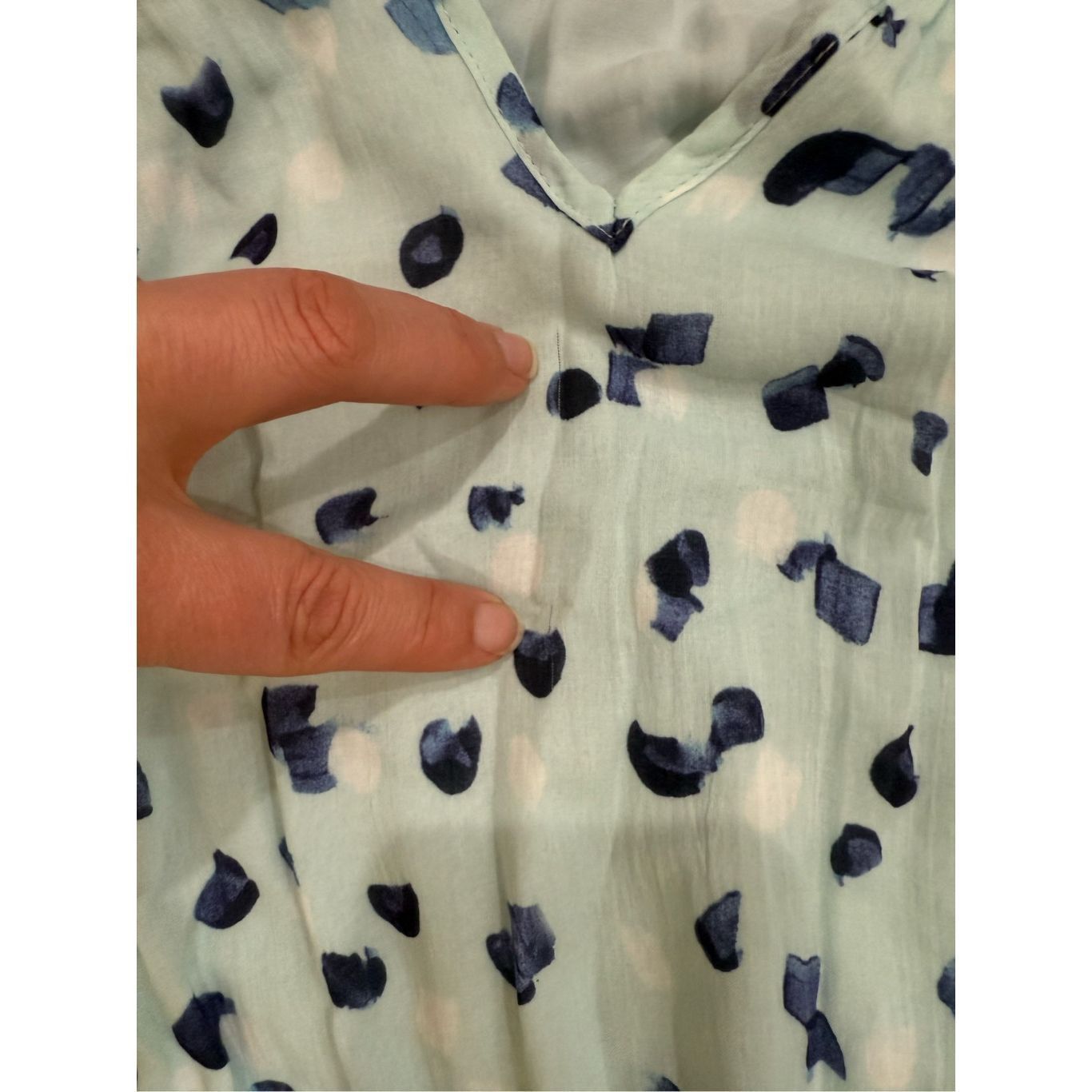 Bella Dahl BELLA DAHL Flutter Raglan Maxi Tier Dress in Seaspray Dots S Size S / US 4 / IT 40 - 10 Thumbnail