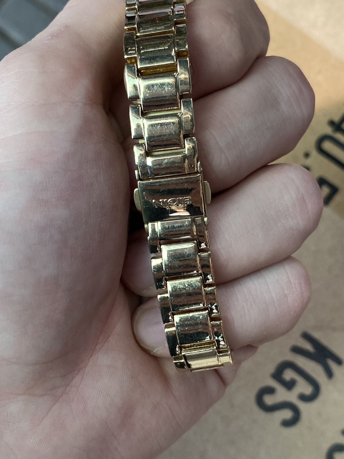 Japanese Brand × Jewelry × Vintage Unique Elgin Watch Virgen de Guadalupe, Gold, Stunning Size ONE SIZE - 10 Thumbnail