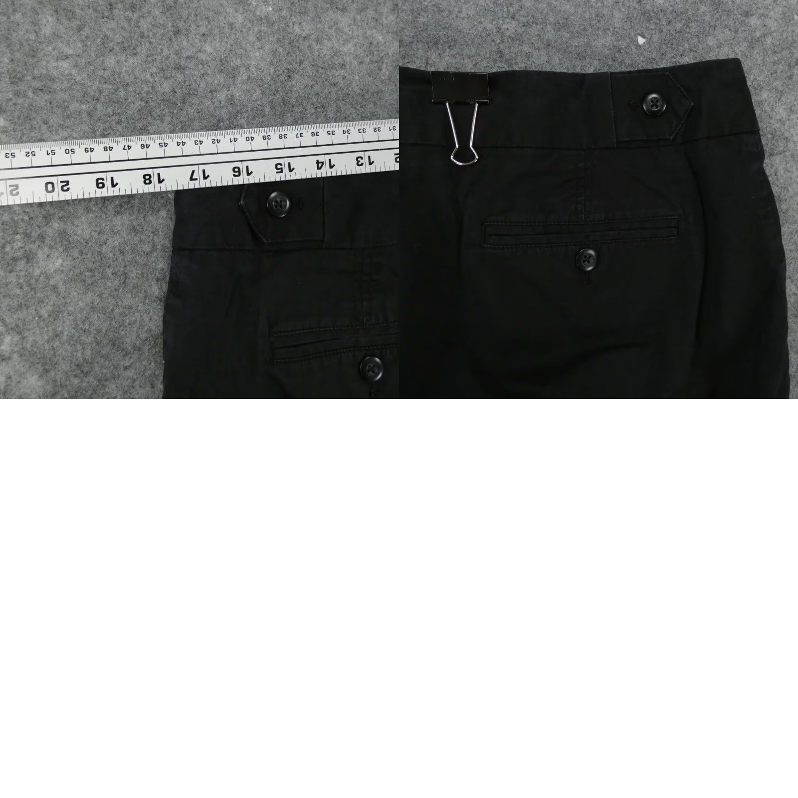 Gap Gap Shorts Womens 10 Stretch Chino Flat Front Black Mid Rise Casual Size 24" / US 00 / IT 34 - 9 Thumbnail