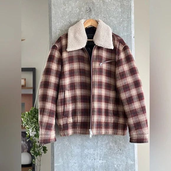 Allsaints Men’s All Saints Murphy Wool Blend Jacket in Amber Size US XXL / EU 58 / 5 - 3 Thumbnail