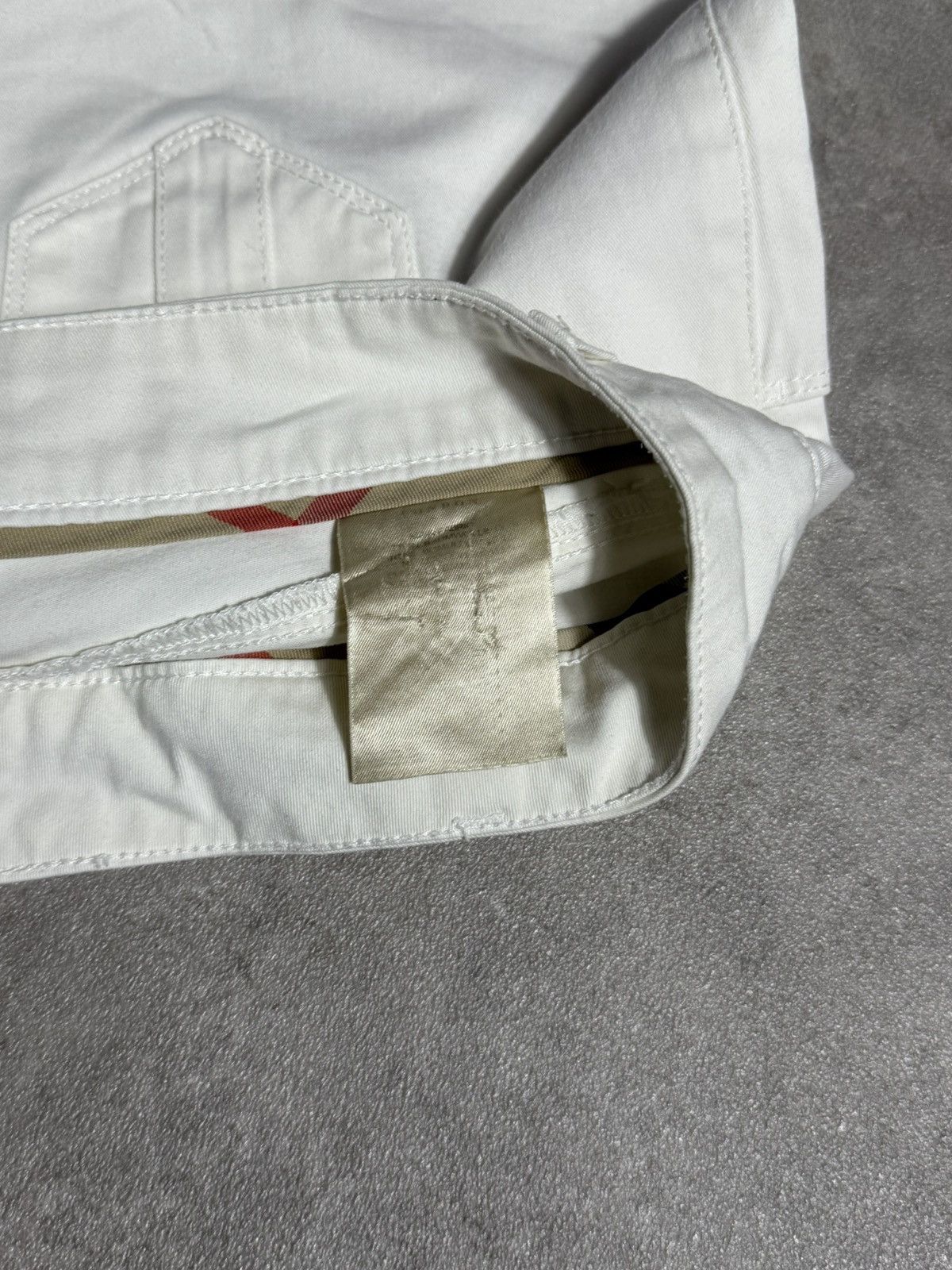 Burberry × Vintage Burberry Vintage Midi Skirt White 90s Size 30" / US 8 / IT 44 - 7 Thumbnail