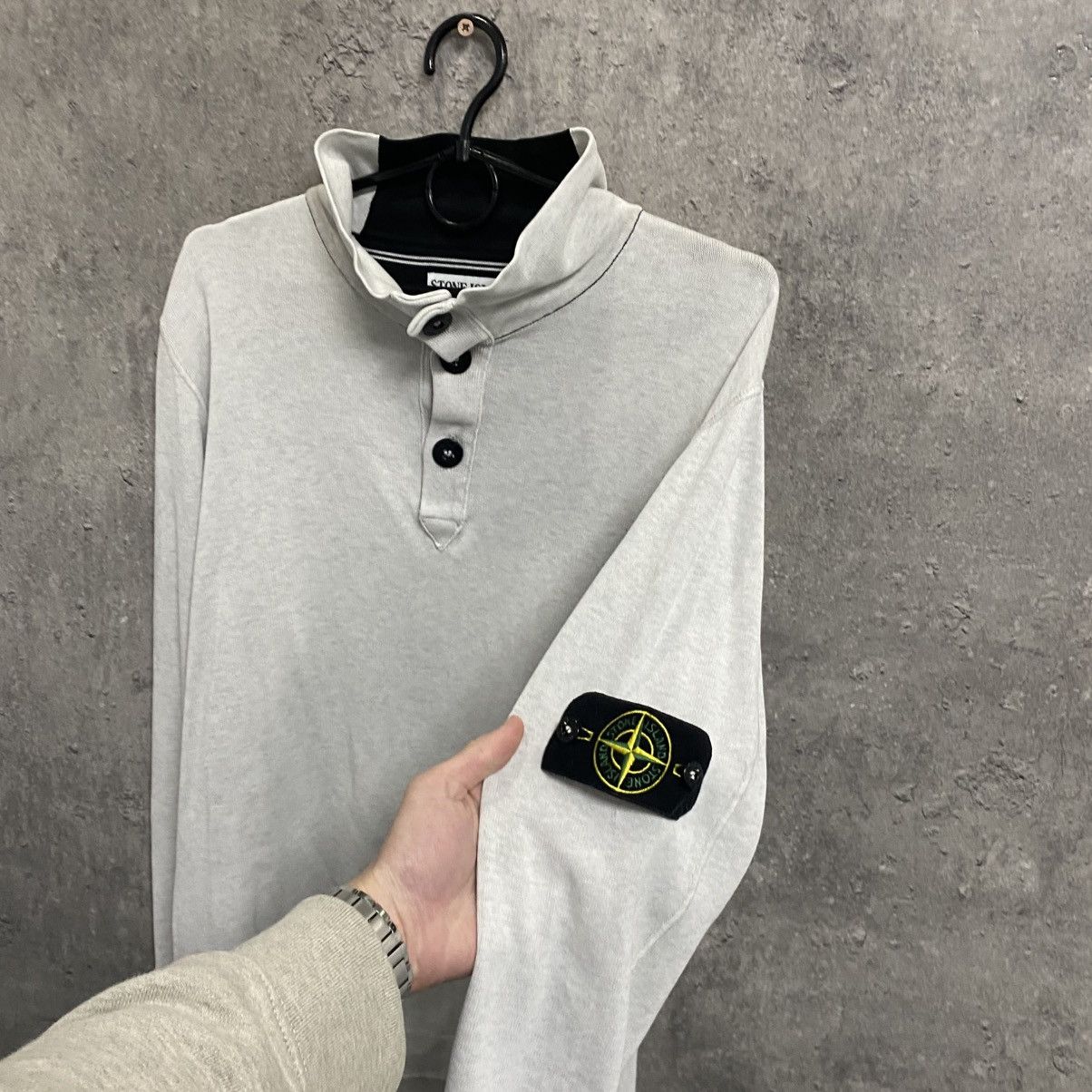 Vintage Stone Island 1/4 Sweater Half Zip Hoodie Sweathirt