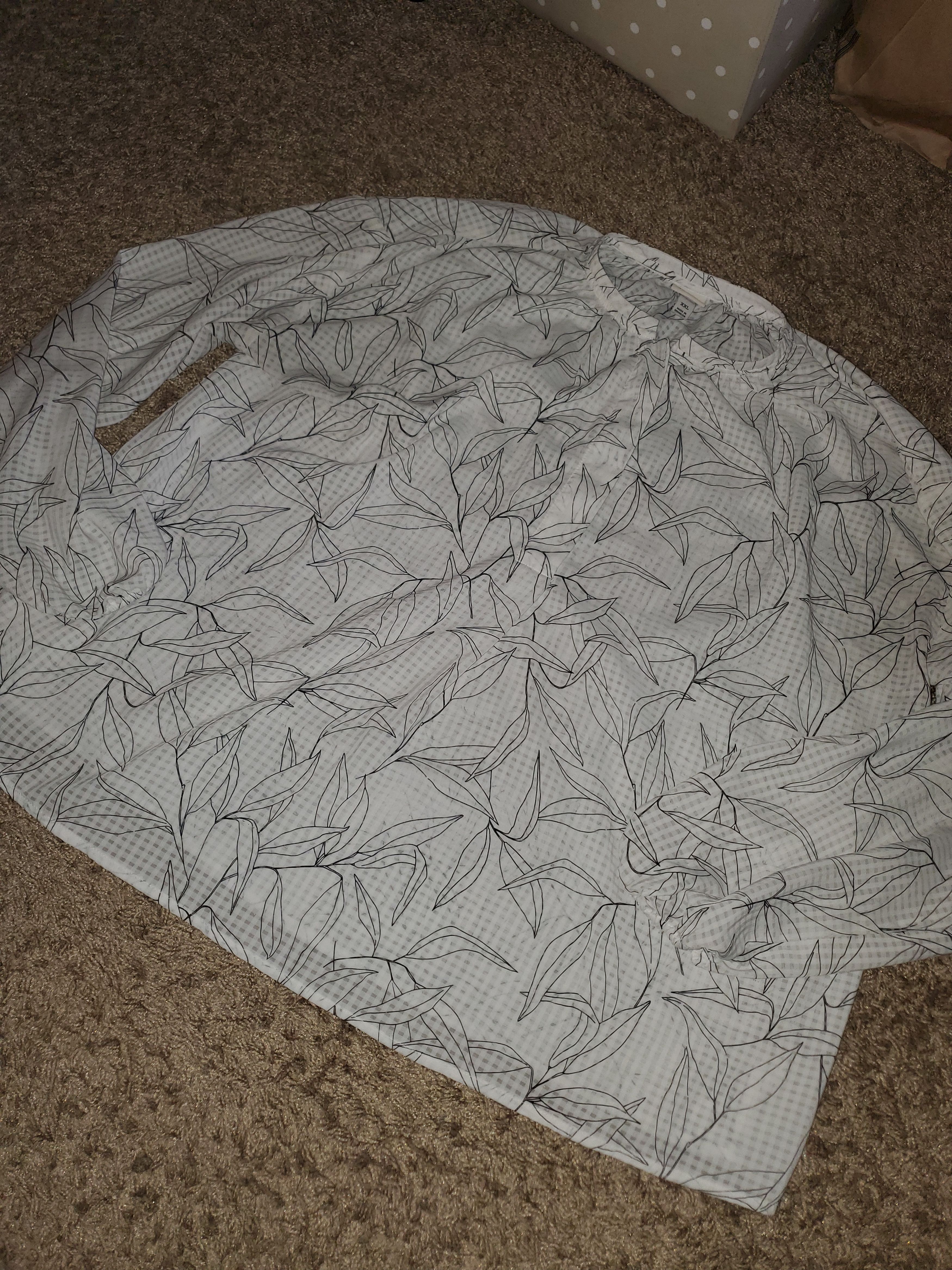 Other A new day plus size leaf print blouse (XXL) Size XXL / US 16-18 / IT 52-54 - 2 Thumbnail
