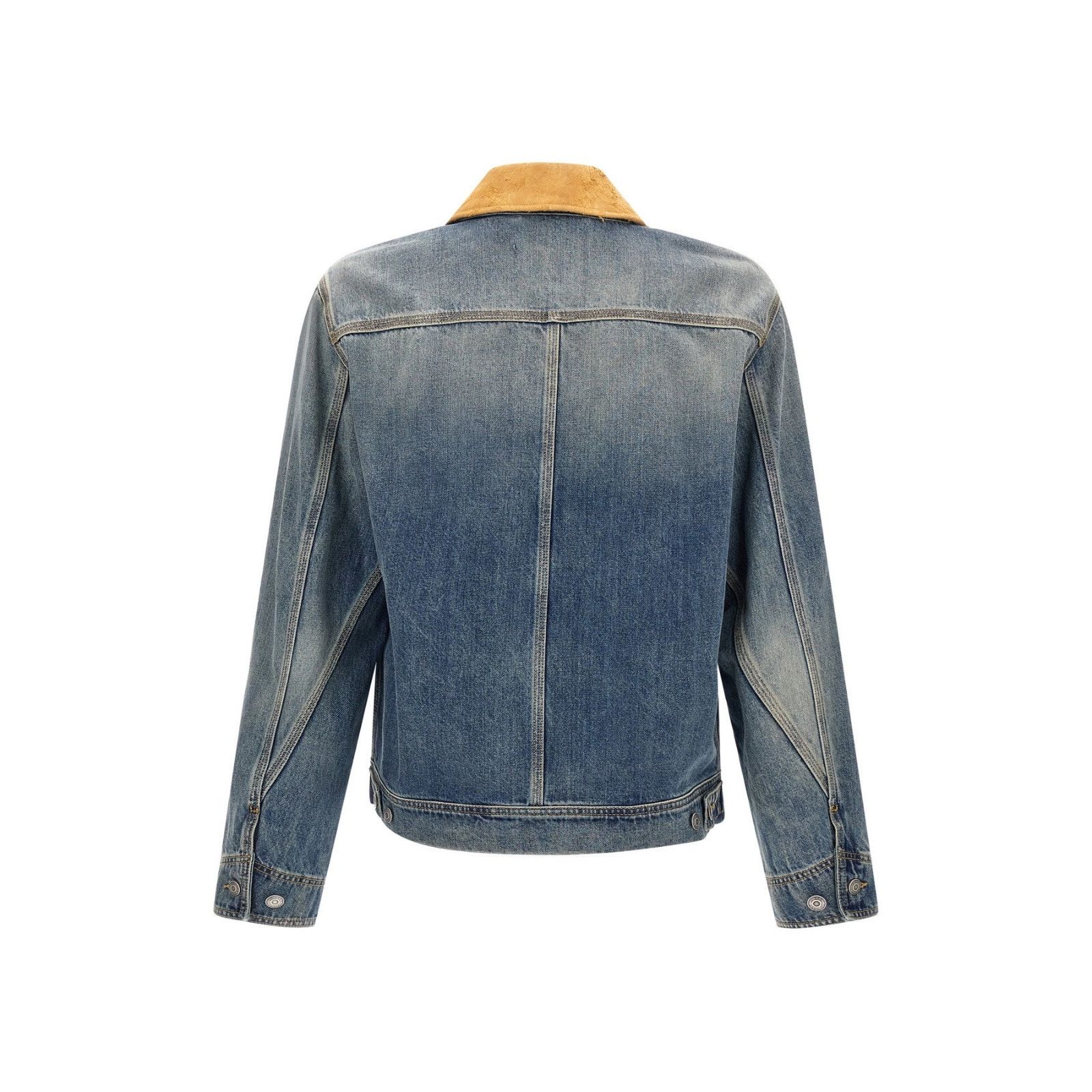 Alexander McQueen ALEXANDER MCQUEEN Blue Denim Jacket New & Authentic (Men's s Size US L / EU 52-54 / 3 - 2 Thumbnail