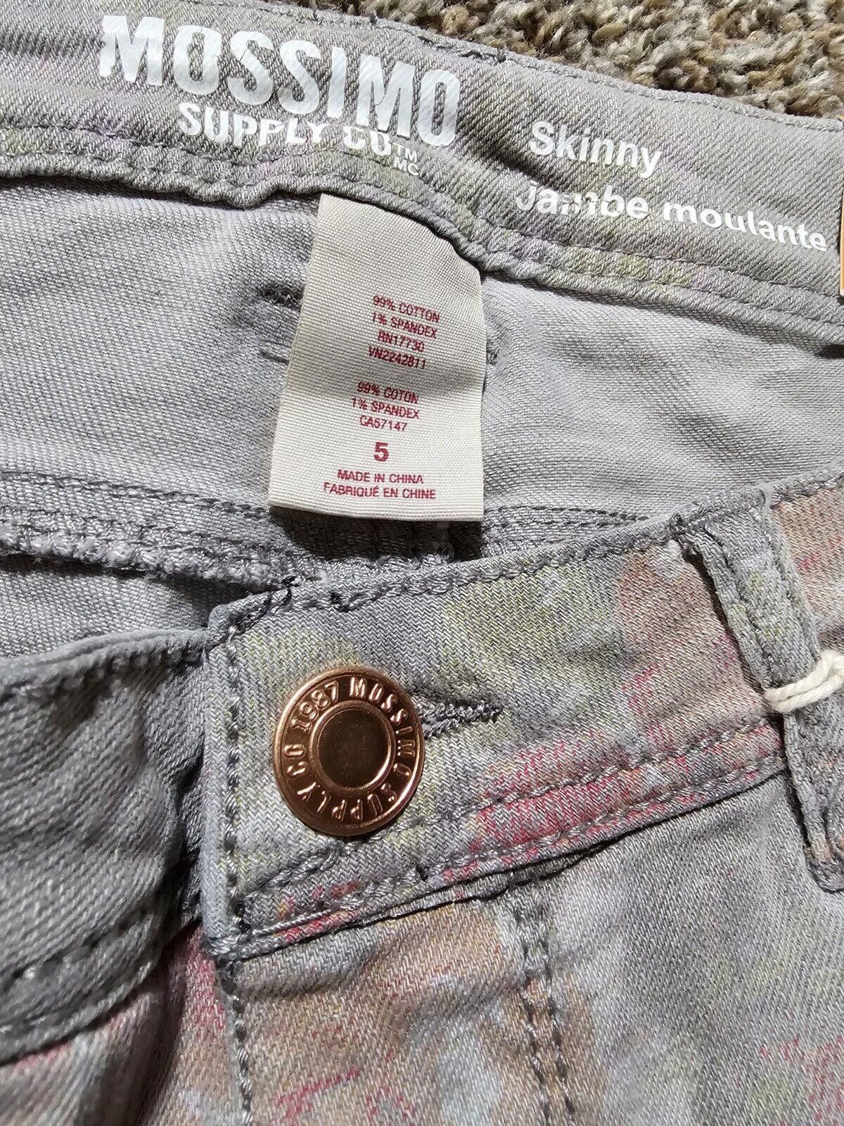 Mossimo Mossimo skinny fit 5 Black jambe moulante floral jeans NWT Size 30" / US 8 / IT 44 - 6 Thumbnail