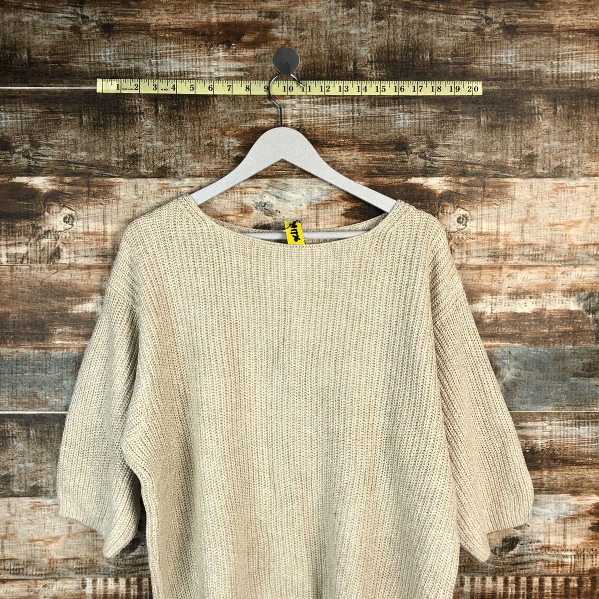 Vintage Uniqlo vintage japan Cream Knitwear #A1726 Size L / US 10 / IT 46 - 2 Thumbnail