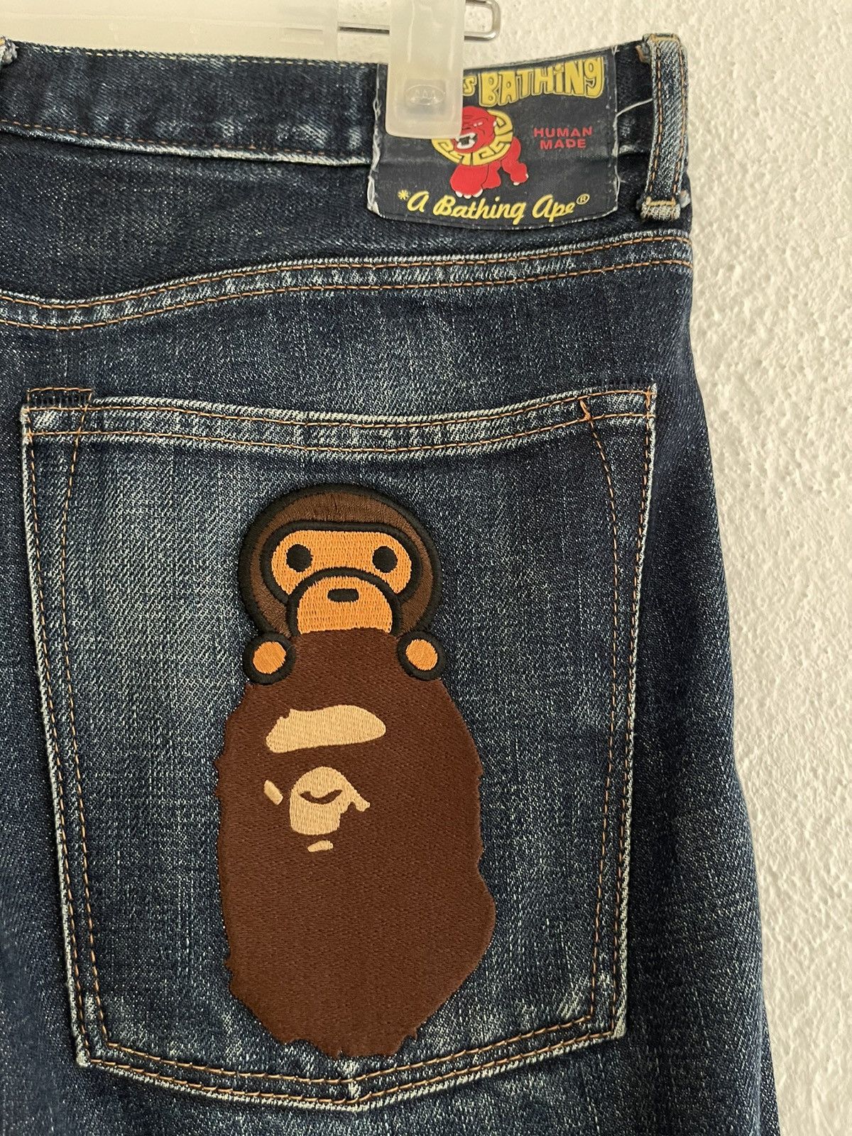 Bape Bape A Bathing Ape Baby Milo Jeans Size US 33 - 5 Thumbnail