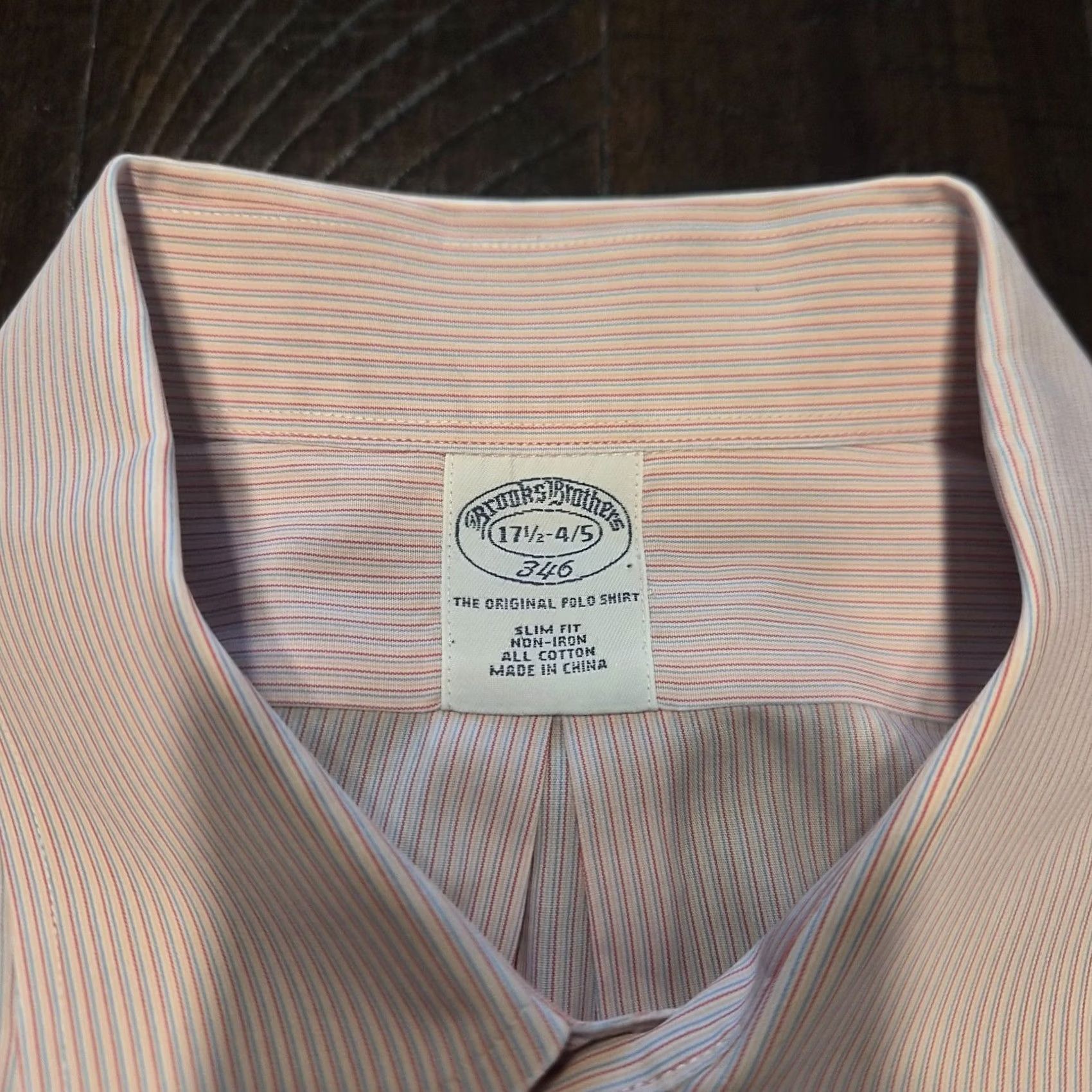 Brooks Brothers Brooks Brothers Shirt Mens Slim Fit Non Iron Striped Button Down Size 17.5 G258 Size US XXL / EU 58 / 5 - 4 Thumbnail