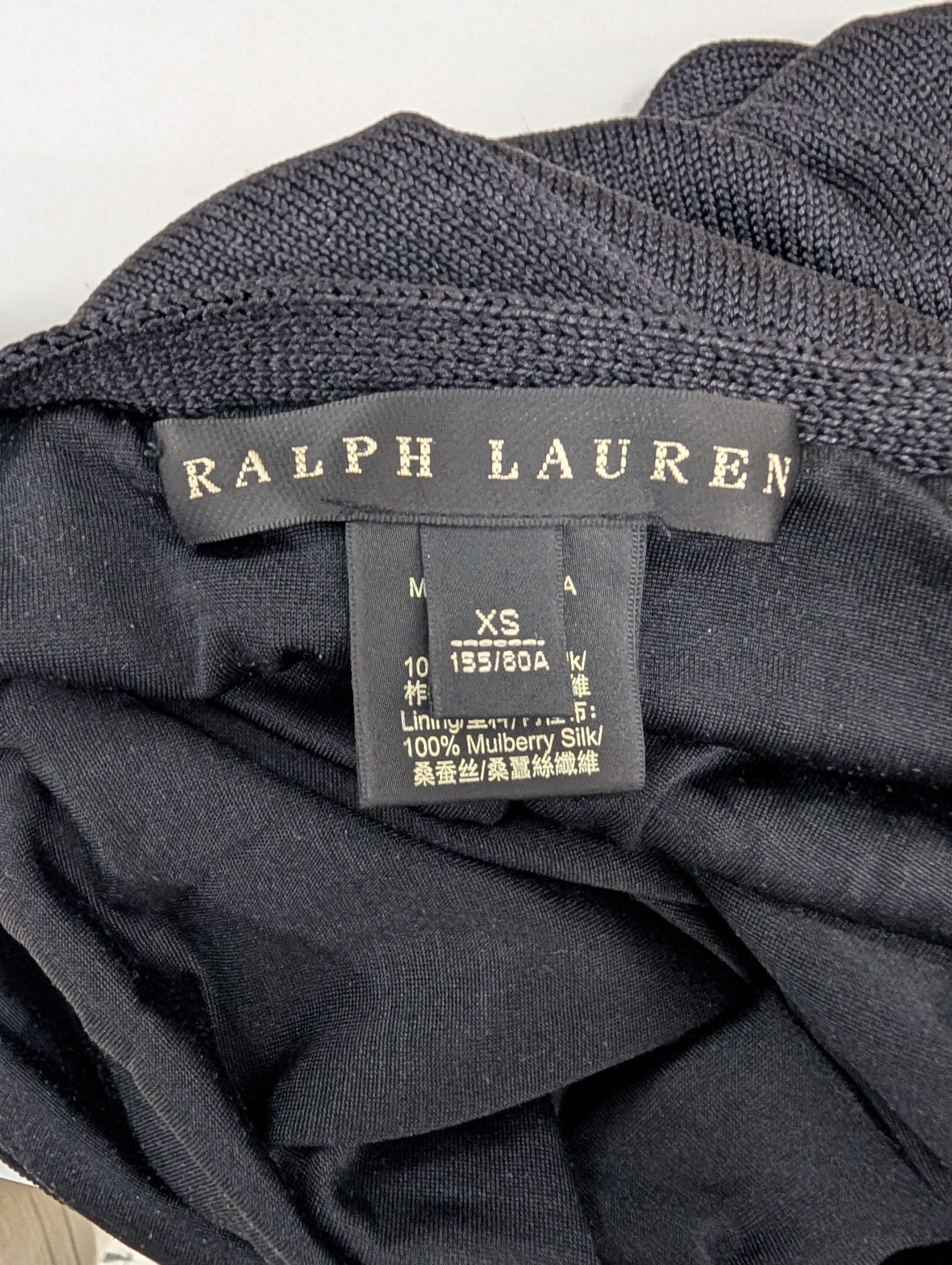 Ralph Lauren Ralph Lauren Black Silk Halter Neck Knit Dress Size XS / US 0-2 / IT 36-38 - 5 Thumbnail