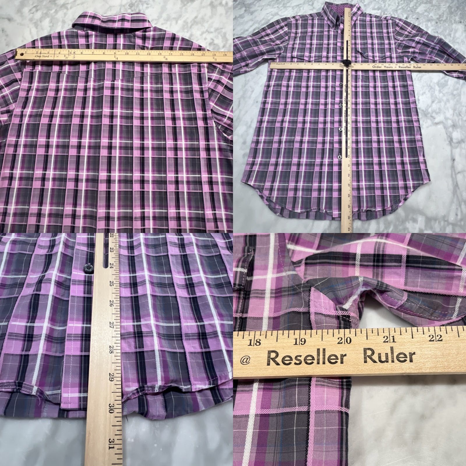 Vintage Panhandle Select Shirt Men’s Medium Button Down Plaid Pink Gray Long Sleeve Size US M / EU 48-50 / 2 - 8 Thumbnail