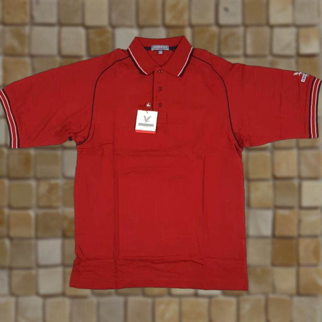 Lyle & Scott VINTAGE Lyle & Scott Polo Shirt Golf Collared Men’s Small Red Short Sleeve Casual Polo NEW Size US S / EU 44-46 / 1 - 1 Thumbnail