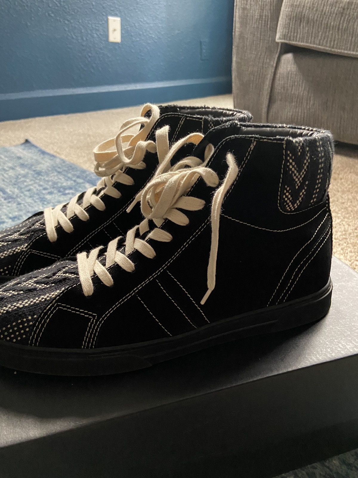Yves Saint Laurent Joe mid top sneaker Size US 9.5 / EU 42-43 - 6 Thumbnail