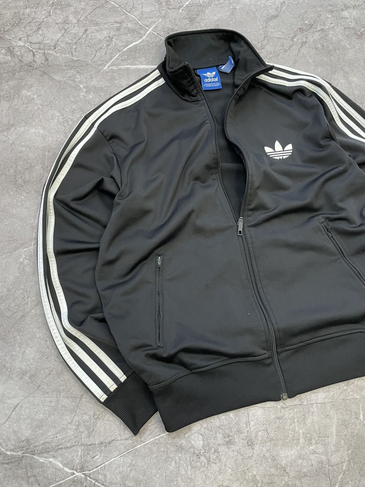 Adidas × Vintage ADIDAS Original Vintage Zip Up red Full Striped Size US M / EU 48-50 / 2 - 2 Thumbnail