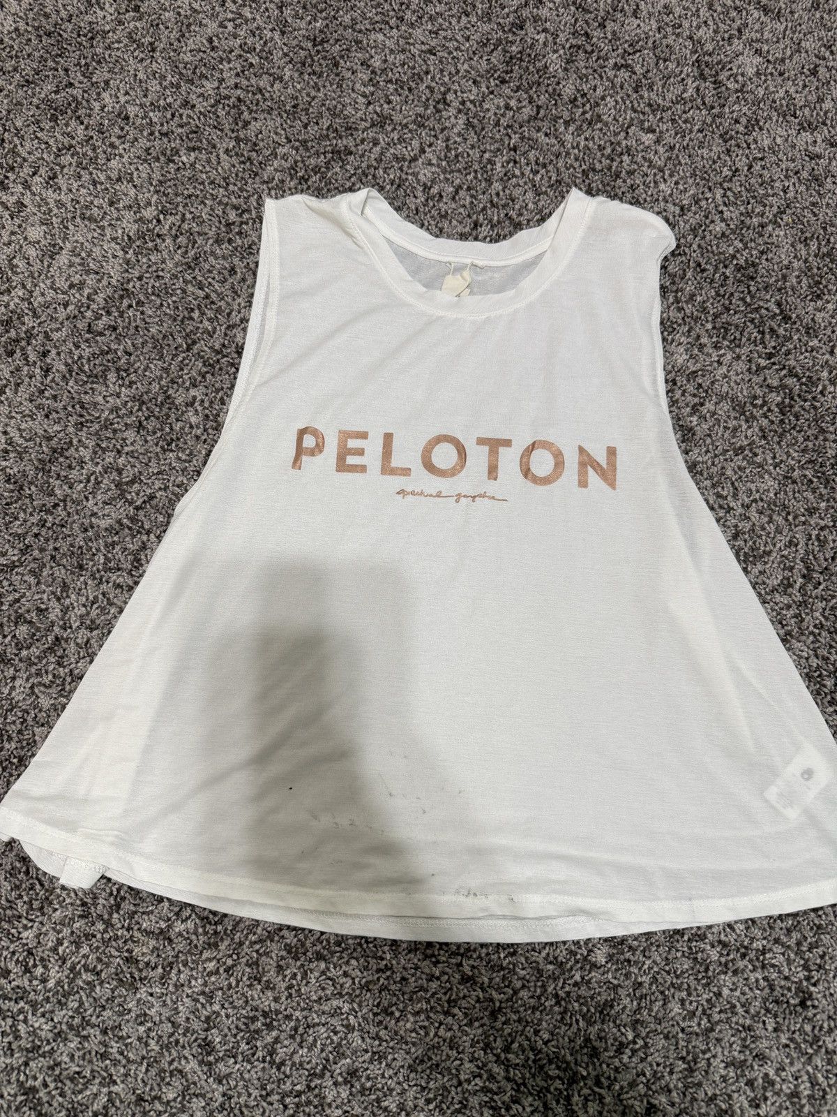 Peloton White see through tank top Size L / US 10 / IT 46 - 1 Thumbnail