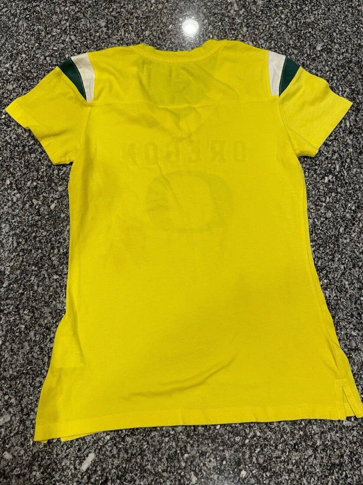 Nike Nike University Of Oregon Ducks Yellow T-Shirt Sm Small (A4) Size ONE SIZE - 5 Thumbnail