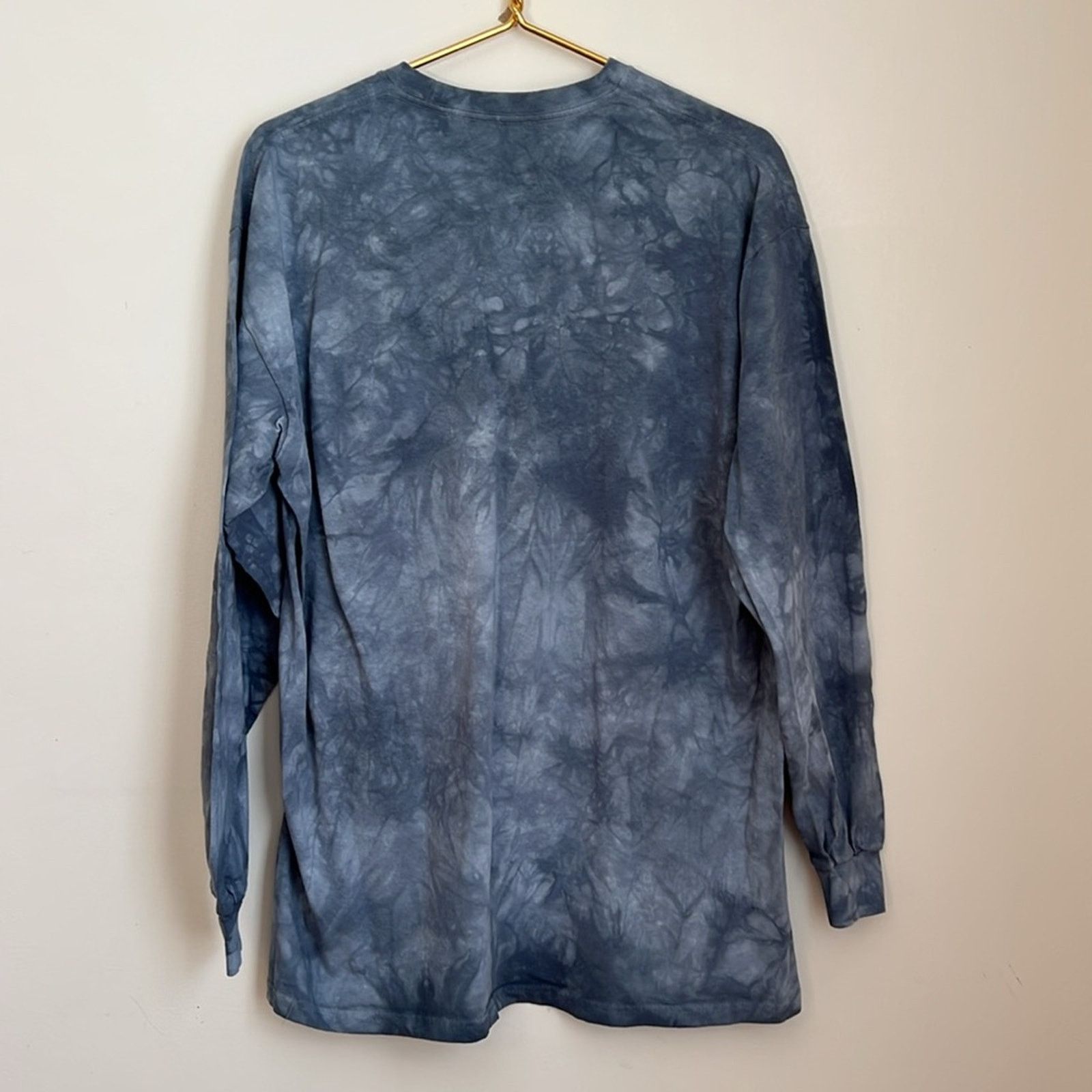 The Mountain The Mountain Gray Tie Dye Eagle Print Long Sleeve Tee Shirt Size US XL / EU 56 / 4 - 4 Thumbnail