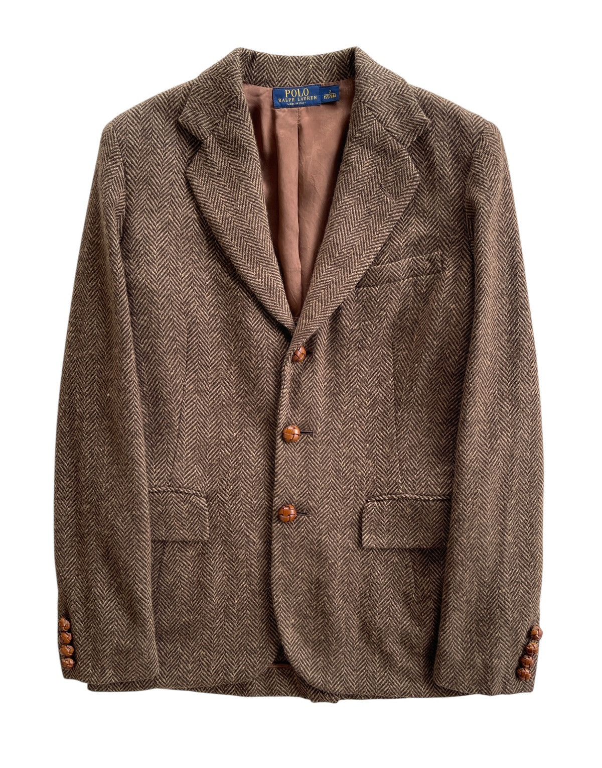 Polo Ralph Lauren RL67 Herringbone Wool Casual Coat Size M / US 6-8 / IT 42-44 - 1 Thumbnail
