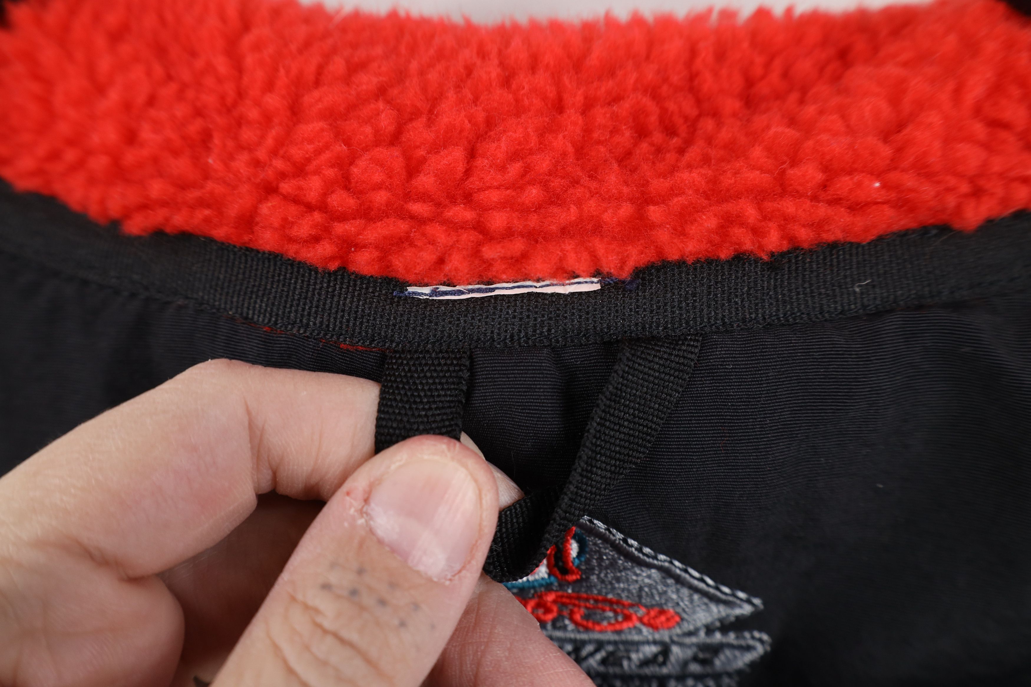 Vintage Vintage 90s Streetwear Deep Pile Fleece Zip Jacket Red Size US XXL / EU 58 / 5 - 11 Thumbnail