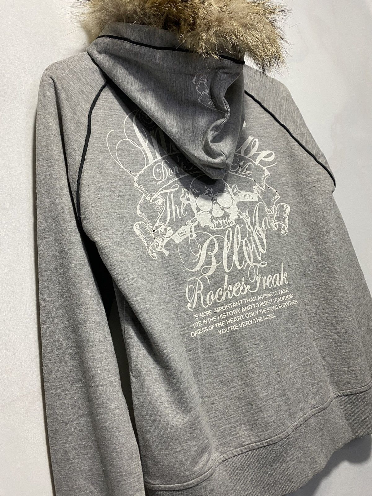 In The Attic × Japanese Brand In the attic skull sublimation fur hoodie Size US L / EU 52-54 / 3 - 3 Thumbnail