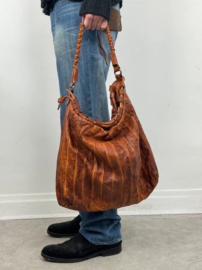 Giorgio Brato Giorgio Brato Brown Eroded Leather Bag Size ONE SIZE - 2 Thumbnail